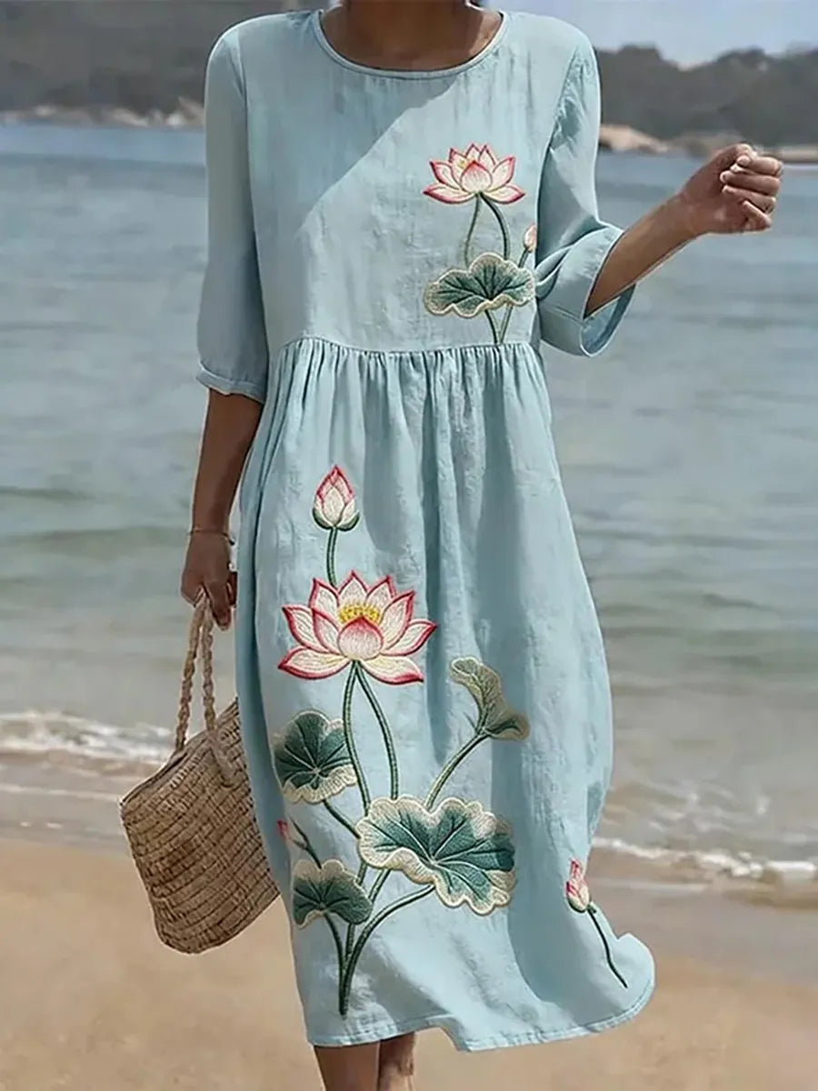 Vanessa - Elegant blomsterkjole