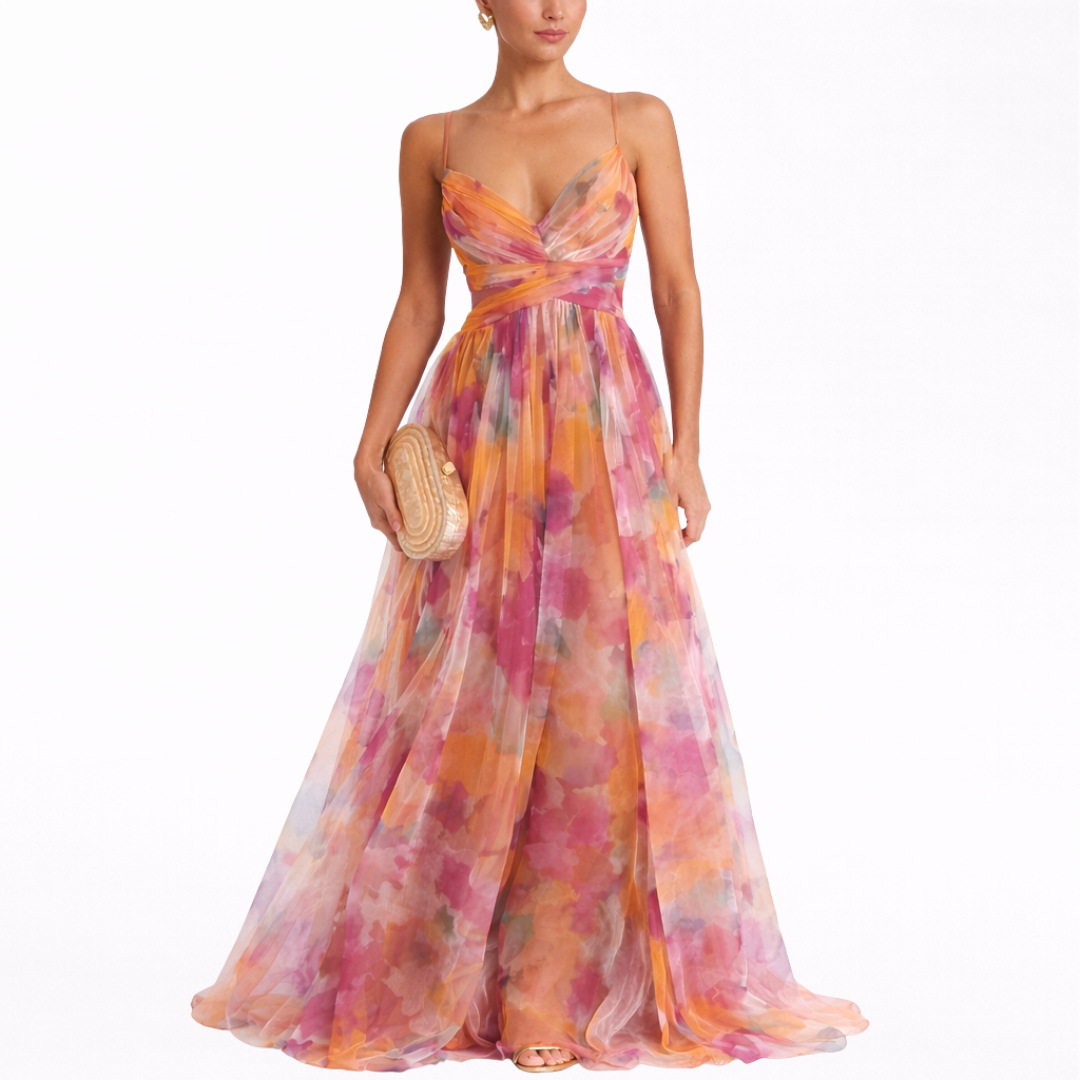 Giselle | Fortryllende maxikjole med blomsterprint