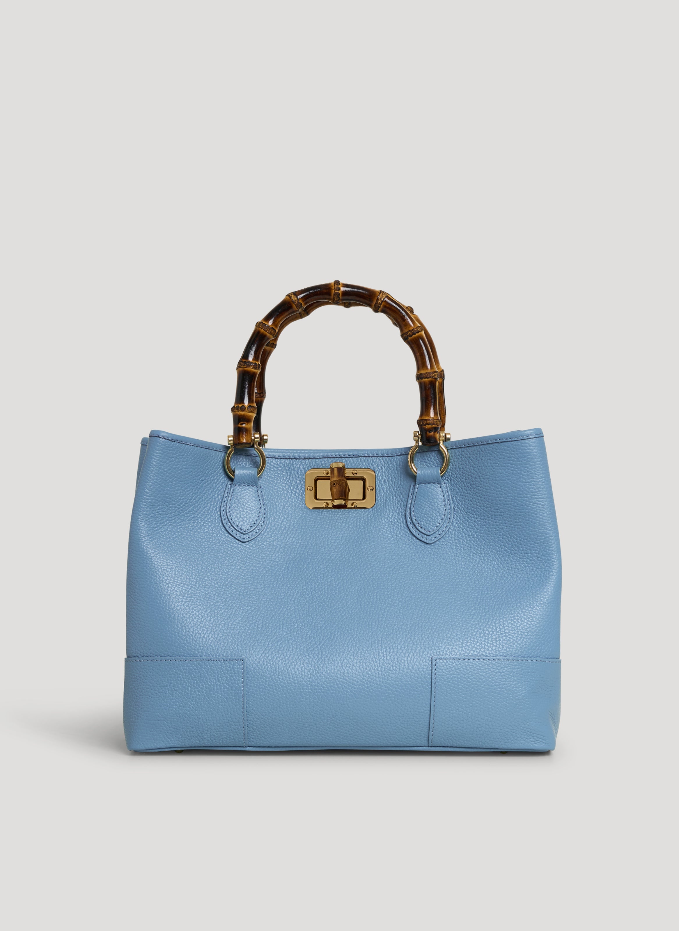 Bamboo Babe-taske i Dollaro-kalveskind – denim