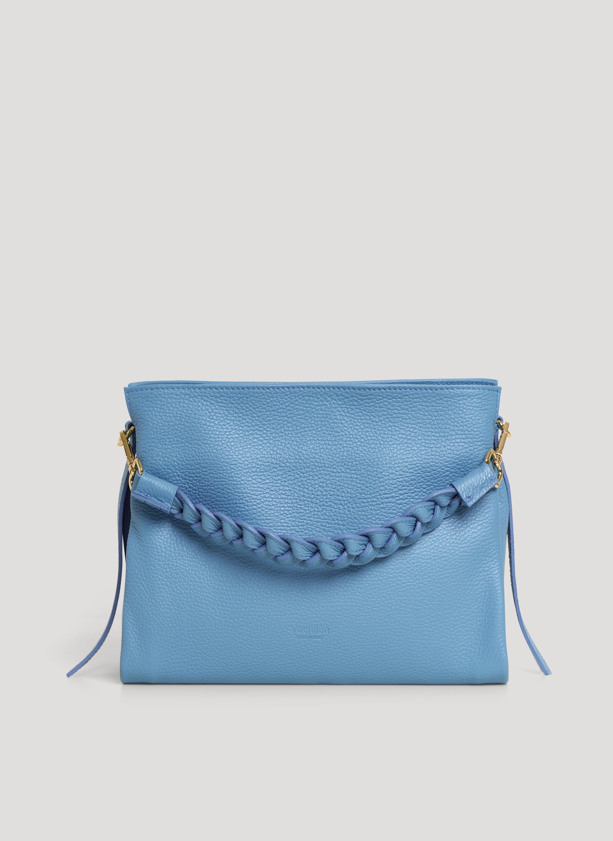 Braid-taske i Dollaro-kalveskind – denim