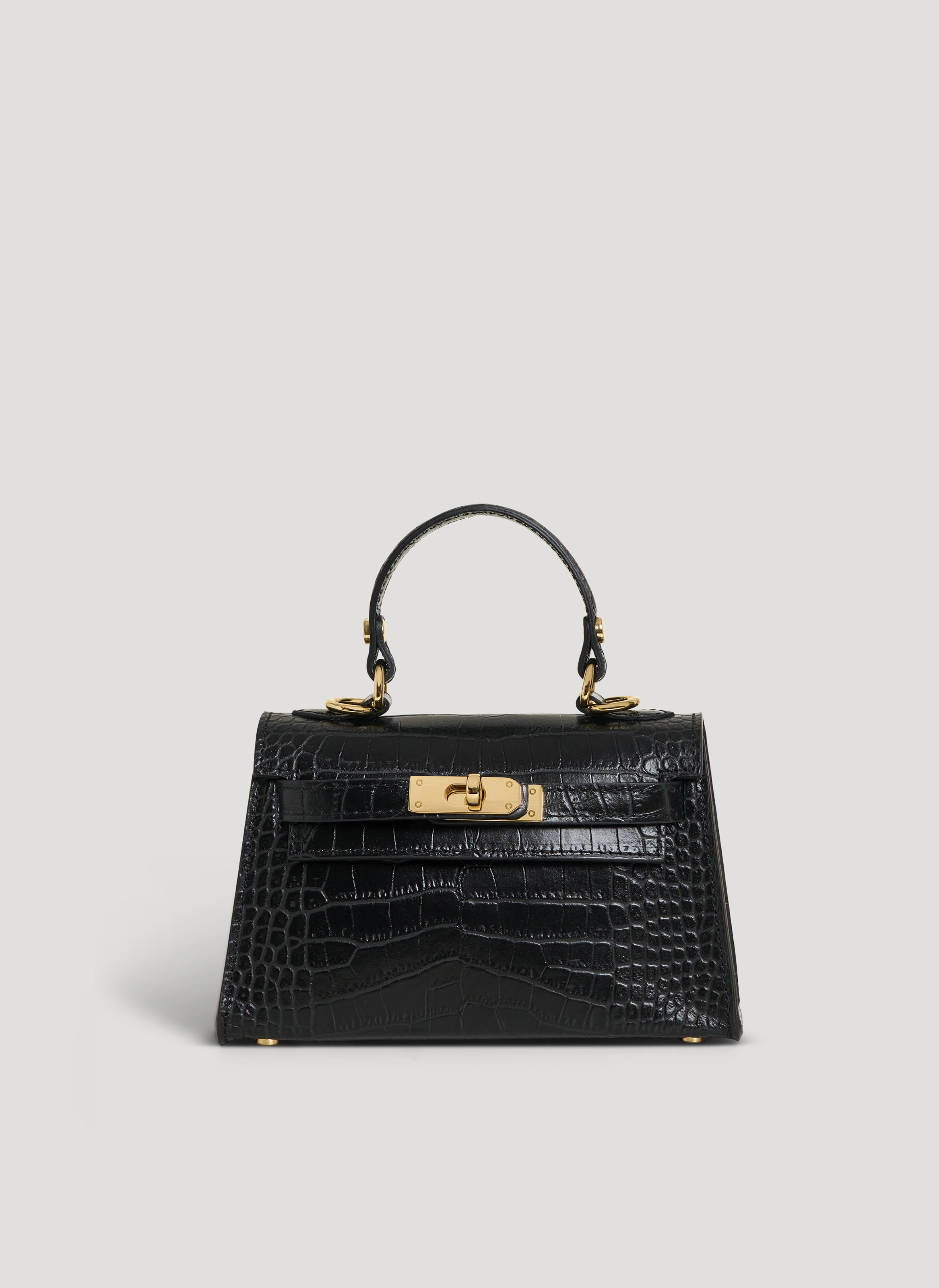 Victoria Limited Edition-taske i Coco-præget kalveskind – sort