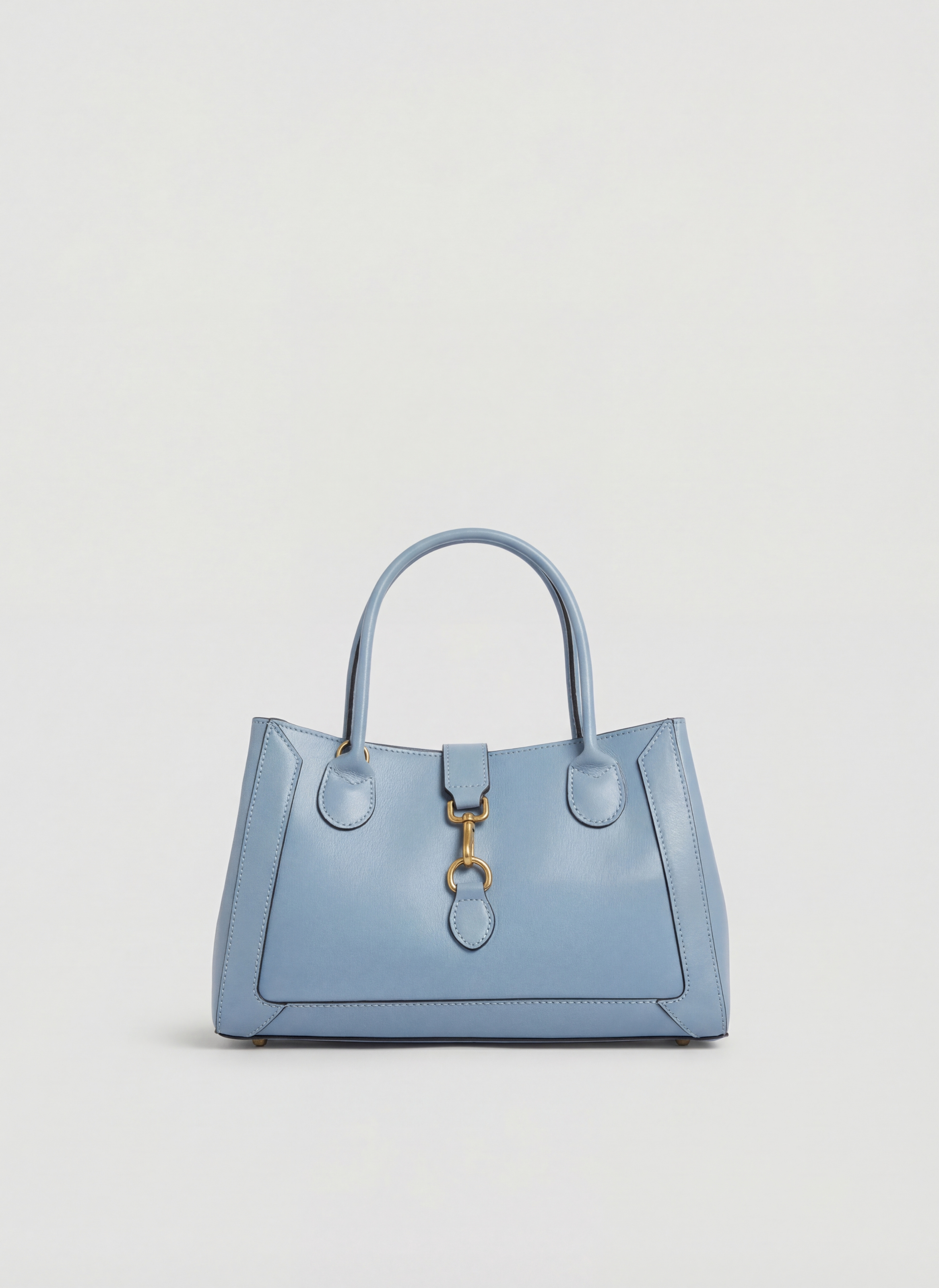 Chloe Media-taske i poleret læder – denim