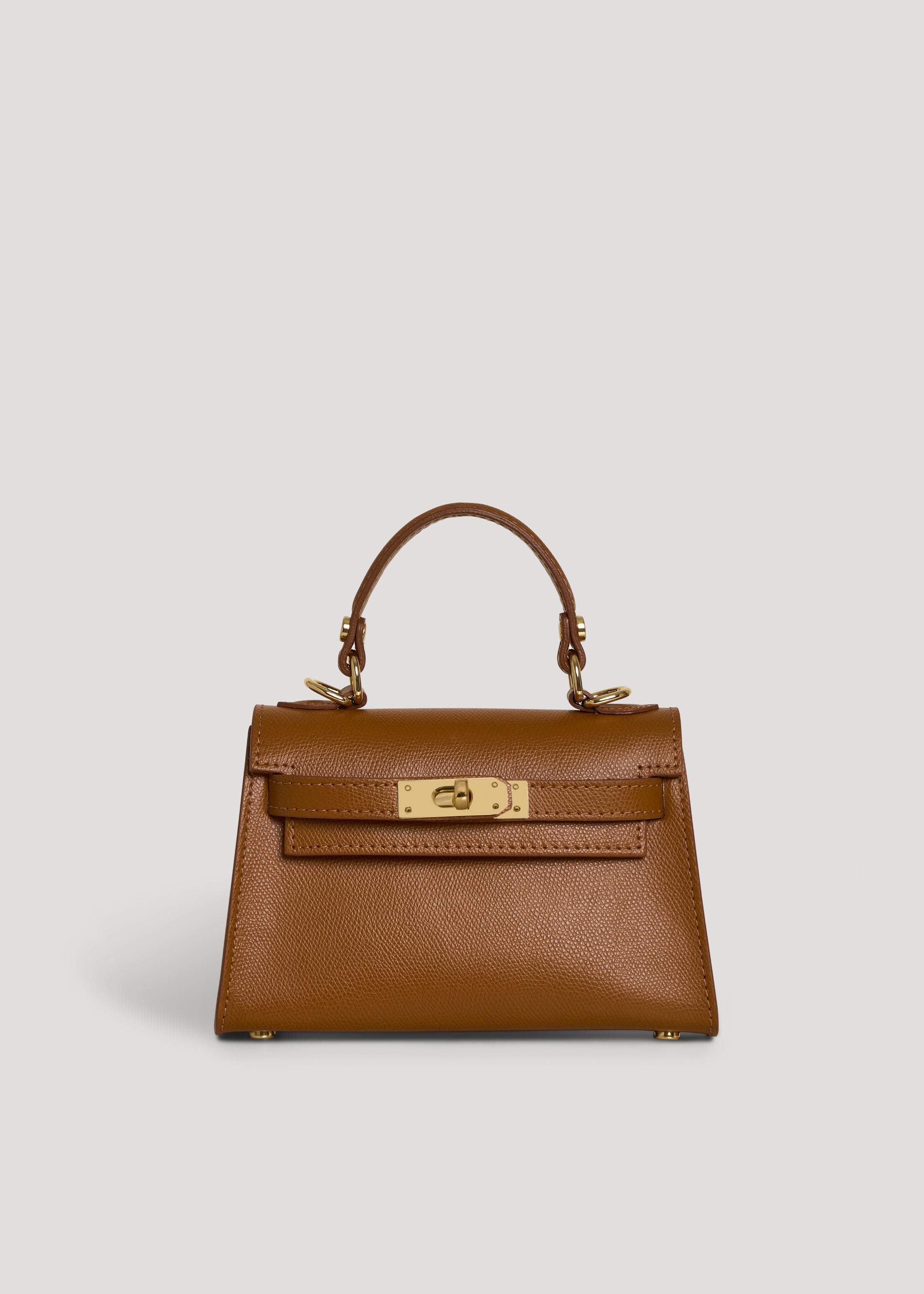Victoria-taske i Epson-kalveskind – cognac
