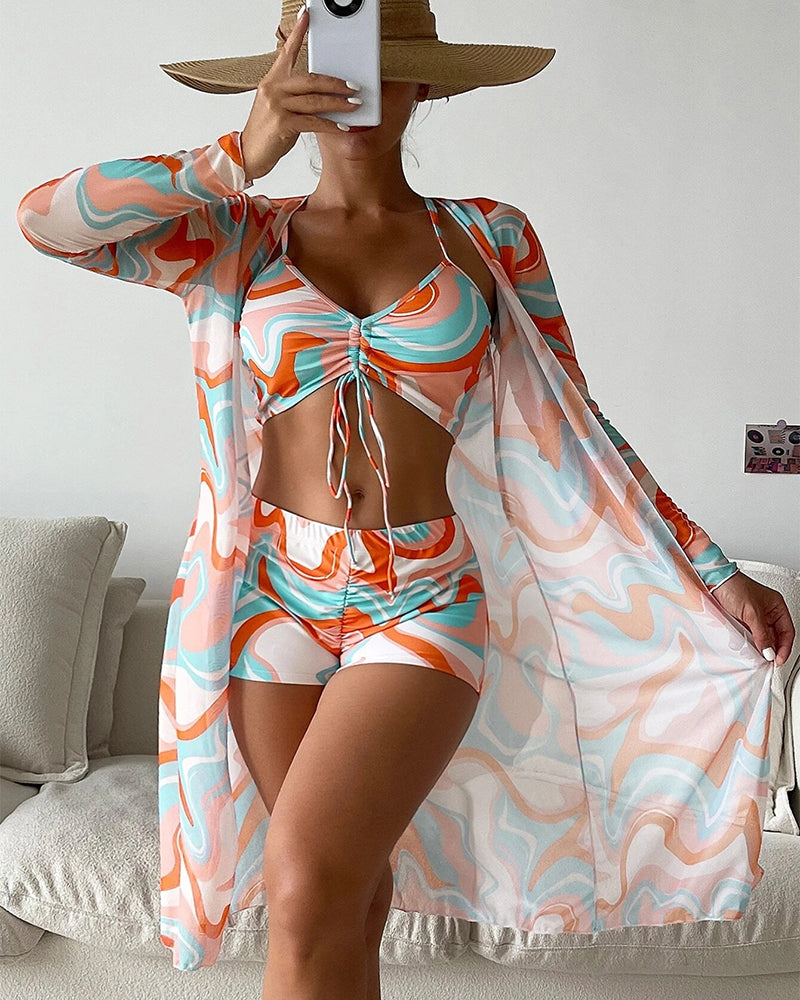 Luna – 3-delt bikinisæt med print