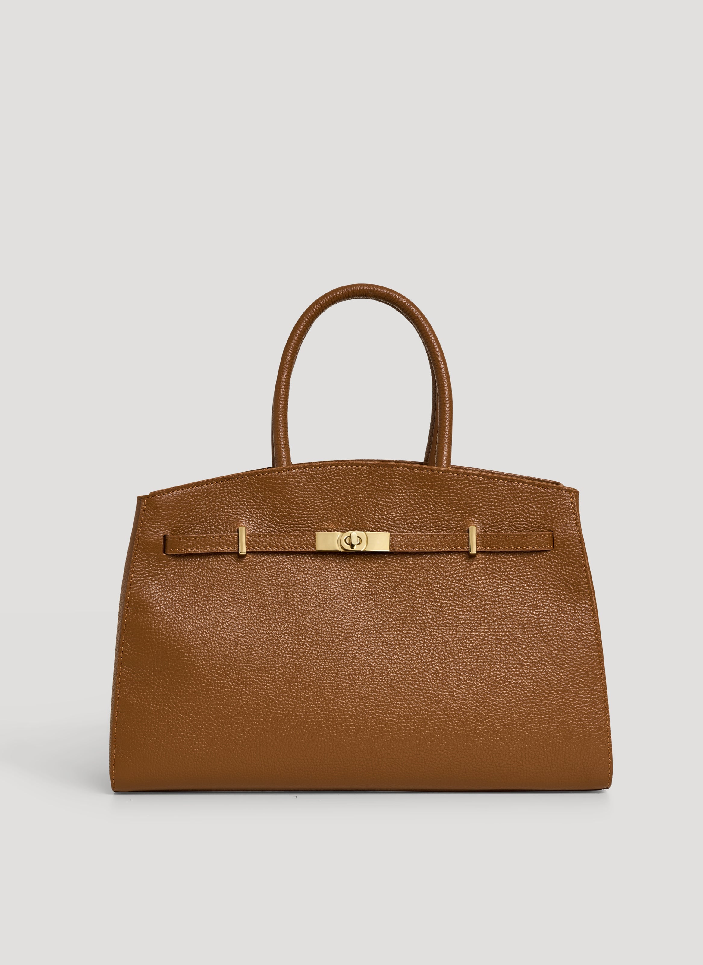 Driade-taske i Dollaro-kalveskind – cognac