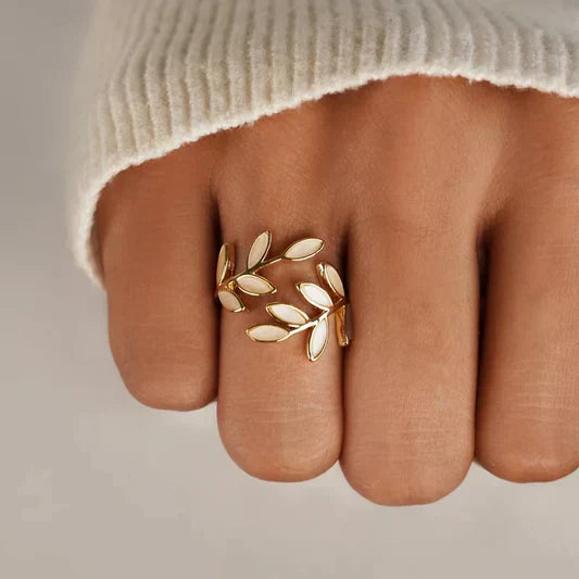 Pure - Justerbar bladring med hvid opal