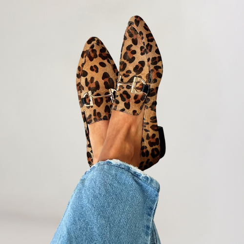 Juul | Loafers sofisticados med estampado og detalles sutiles