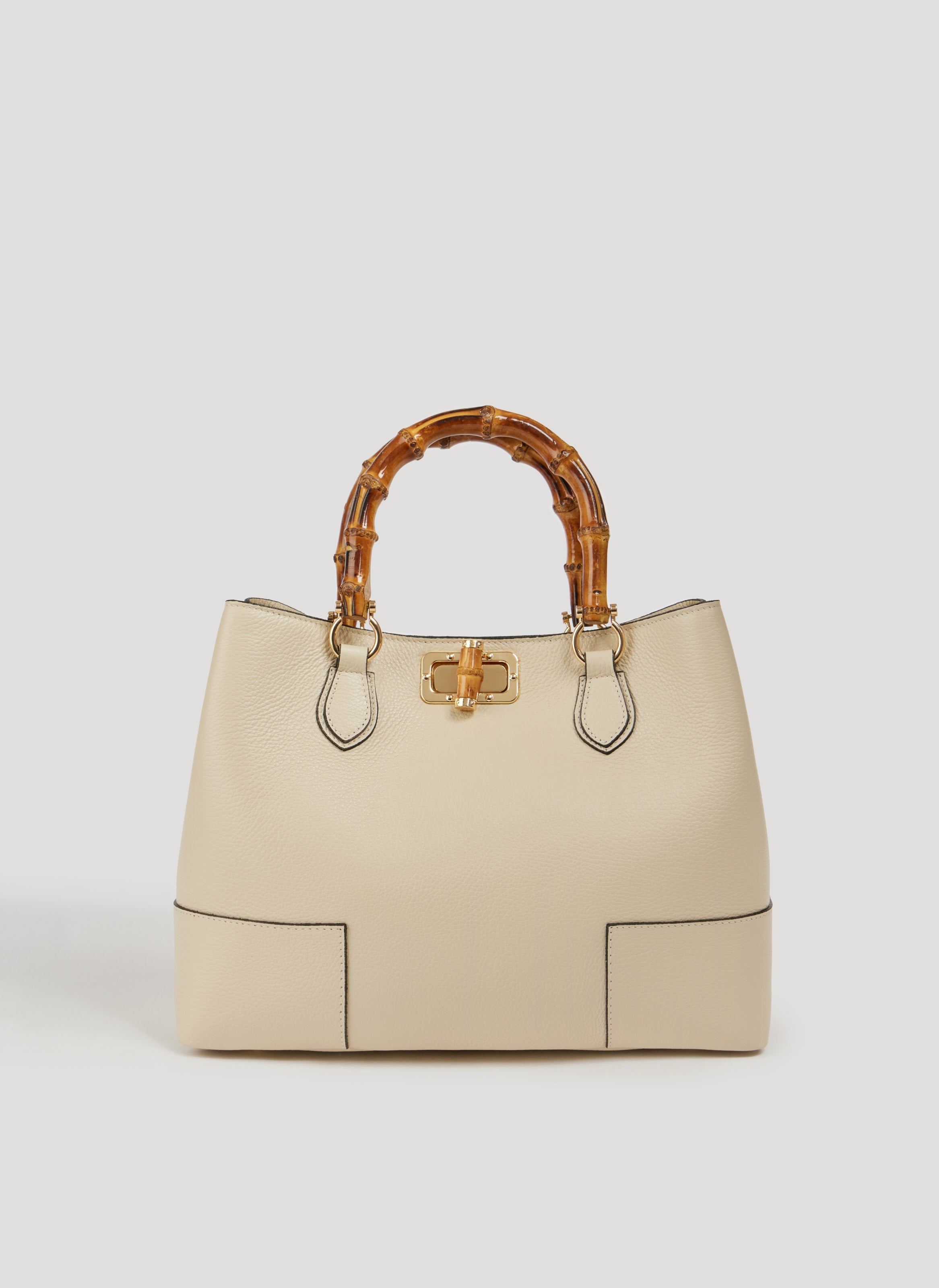 Bamboo Babe-taske i Dollaro-kalveskind – beige