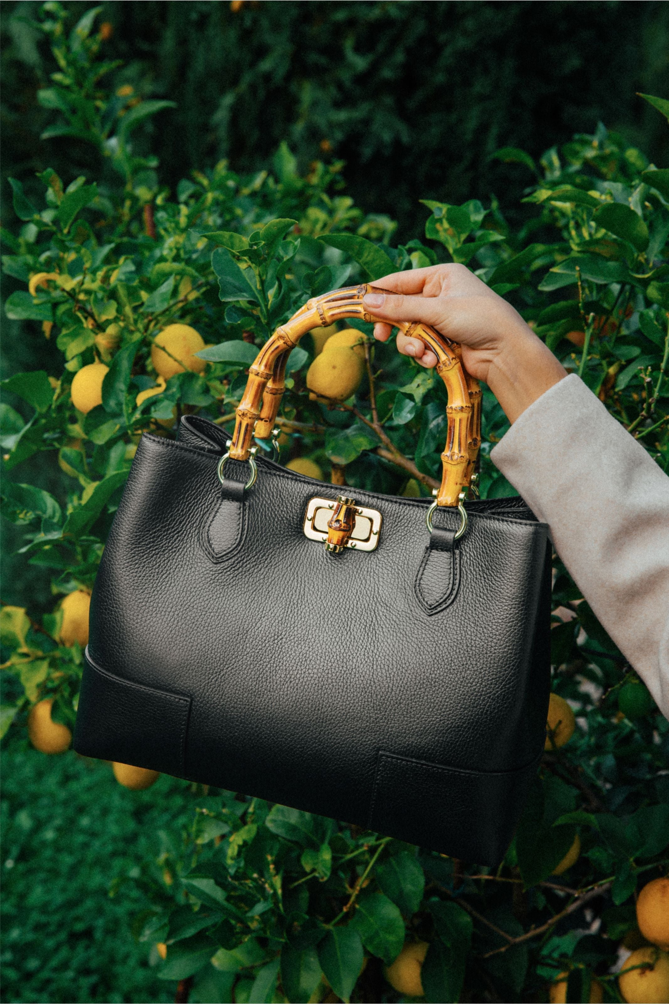 Bamboo Babe-taske i Dollaro-kalveskind – sort