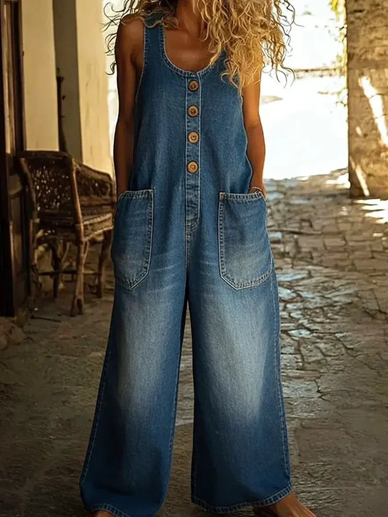 Lara™ - Overalls i vintagestil