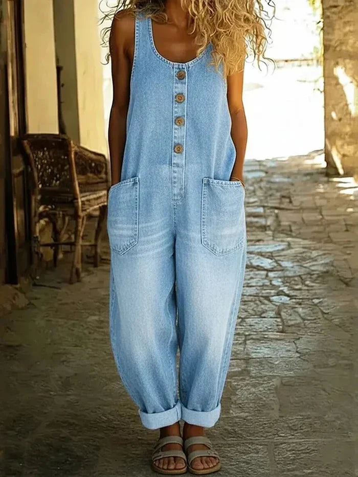 Lara™ - Overalls i vintagestil