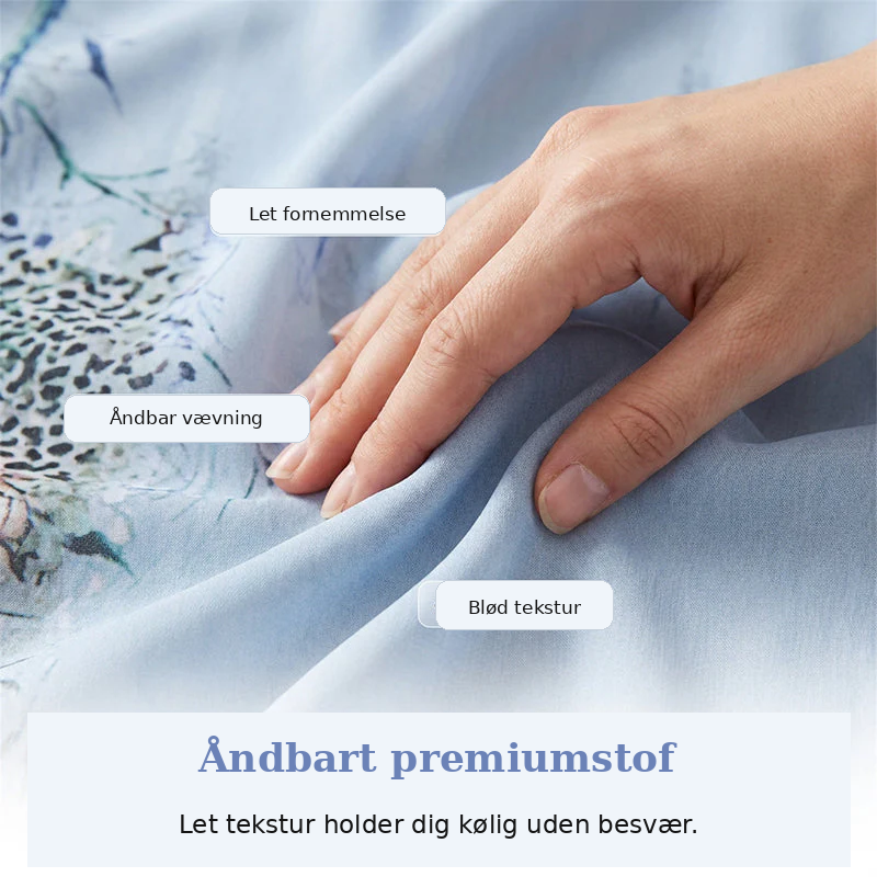 Freja | Luftige bukser med blomsterprint og vide ben