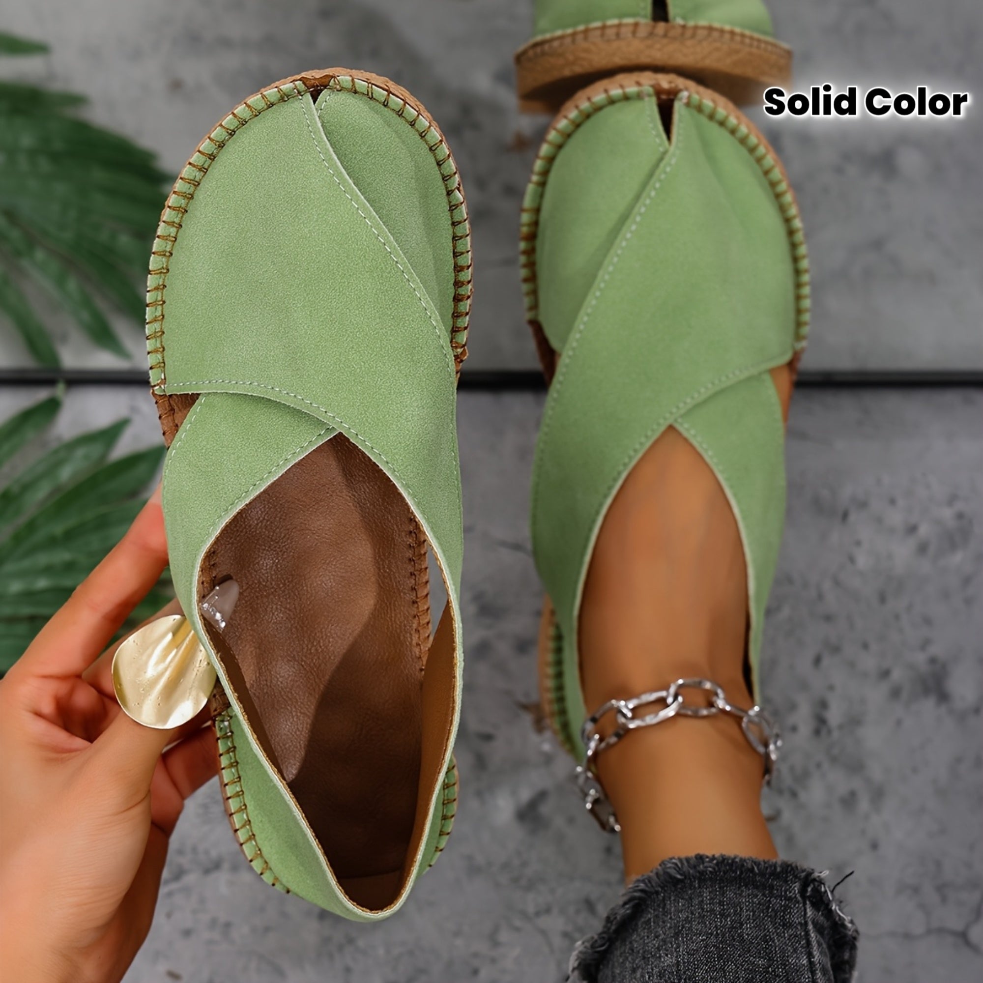 Komfortable damesandaler med lukket tå – lette slip-on sommersko