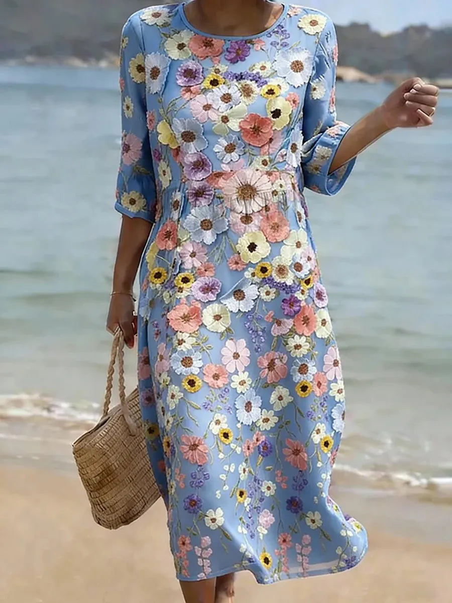 Brooke - Elegant blomsterkjole
