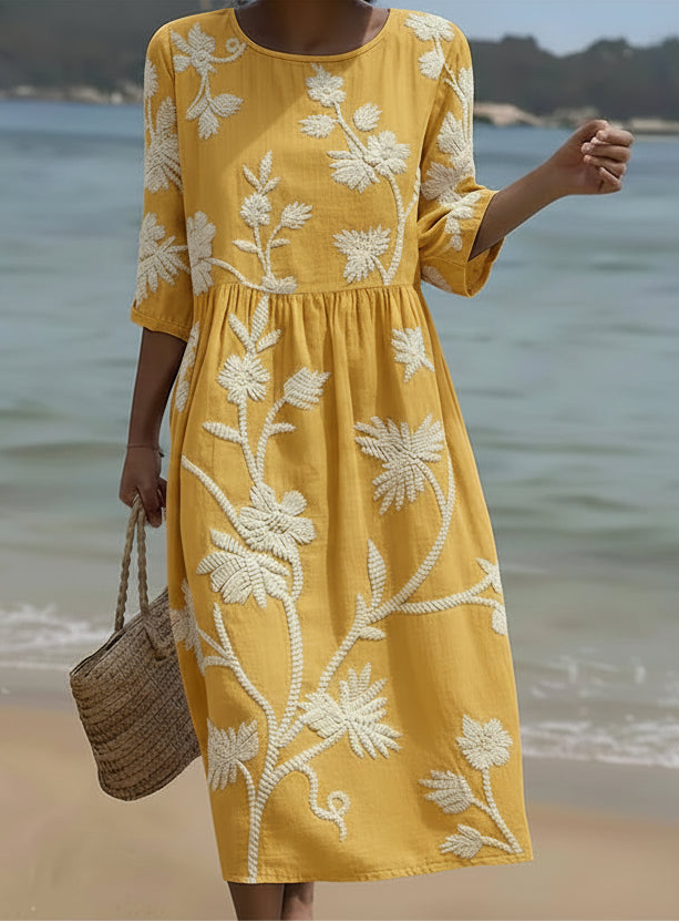 Lauren - Elegant blomsterkjole