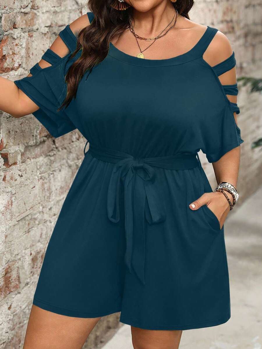 Luna | Elegant plus-size playsuit med alle farver
