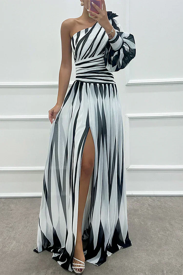 Fenna™ - Elegant lang one-shoulder kjole
