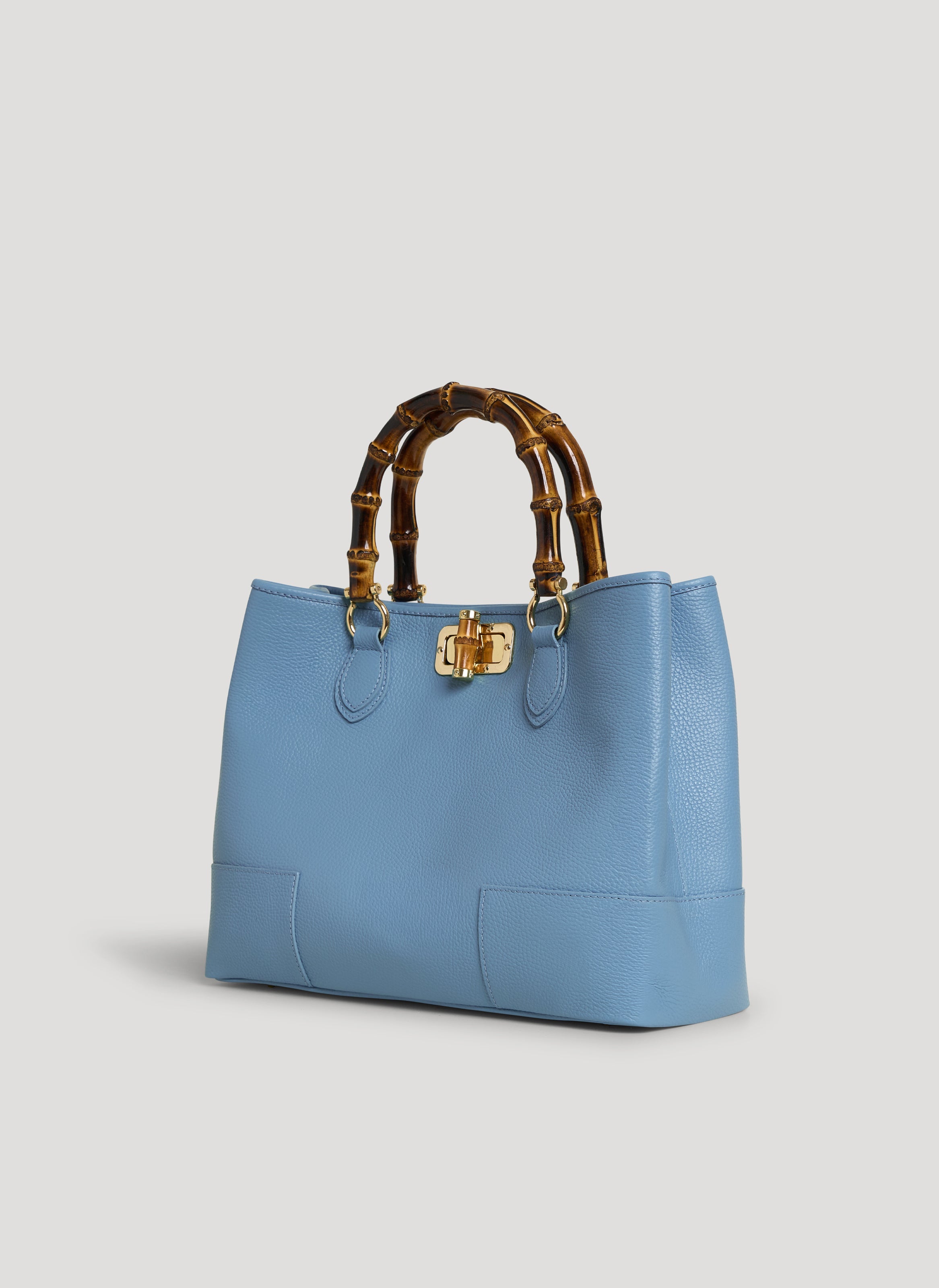 Bamboo Babe-taske i Dollaro-kalveskind – denim