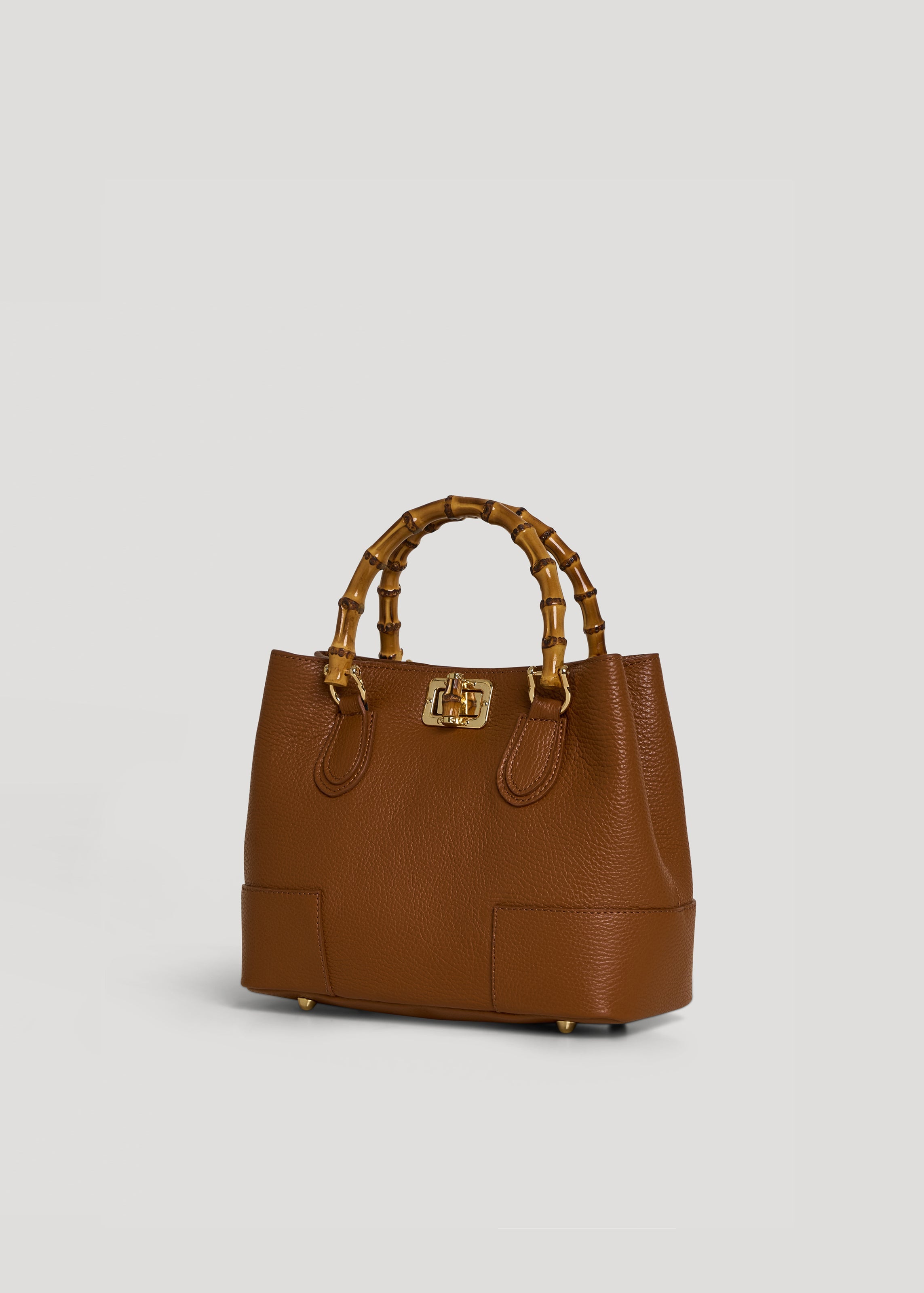 Bamboo Babe Media-taske i Dollaro-kalveskind – cognac