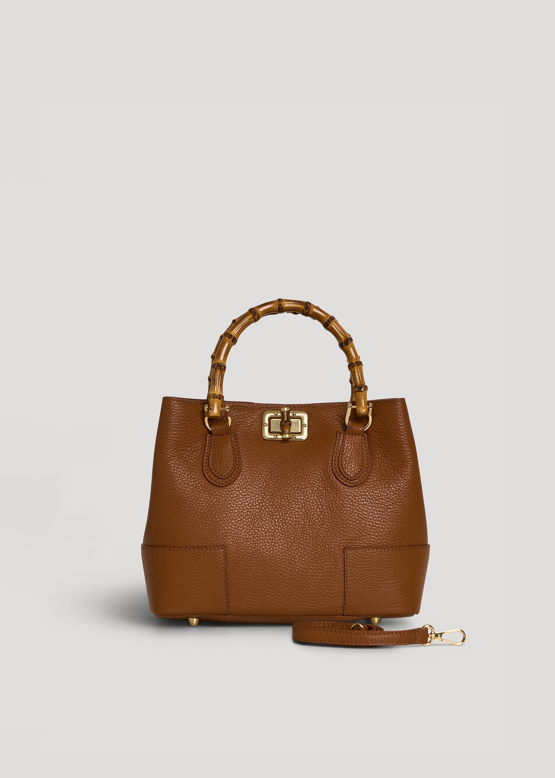 Bamboo Babe Media-taske i Dollaro-kalveskind – cognac