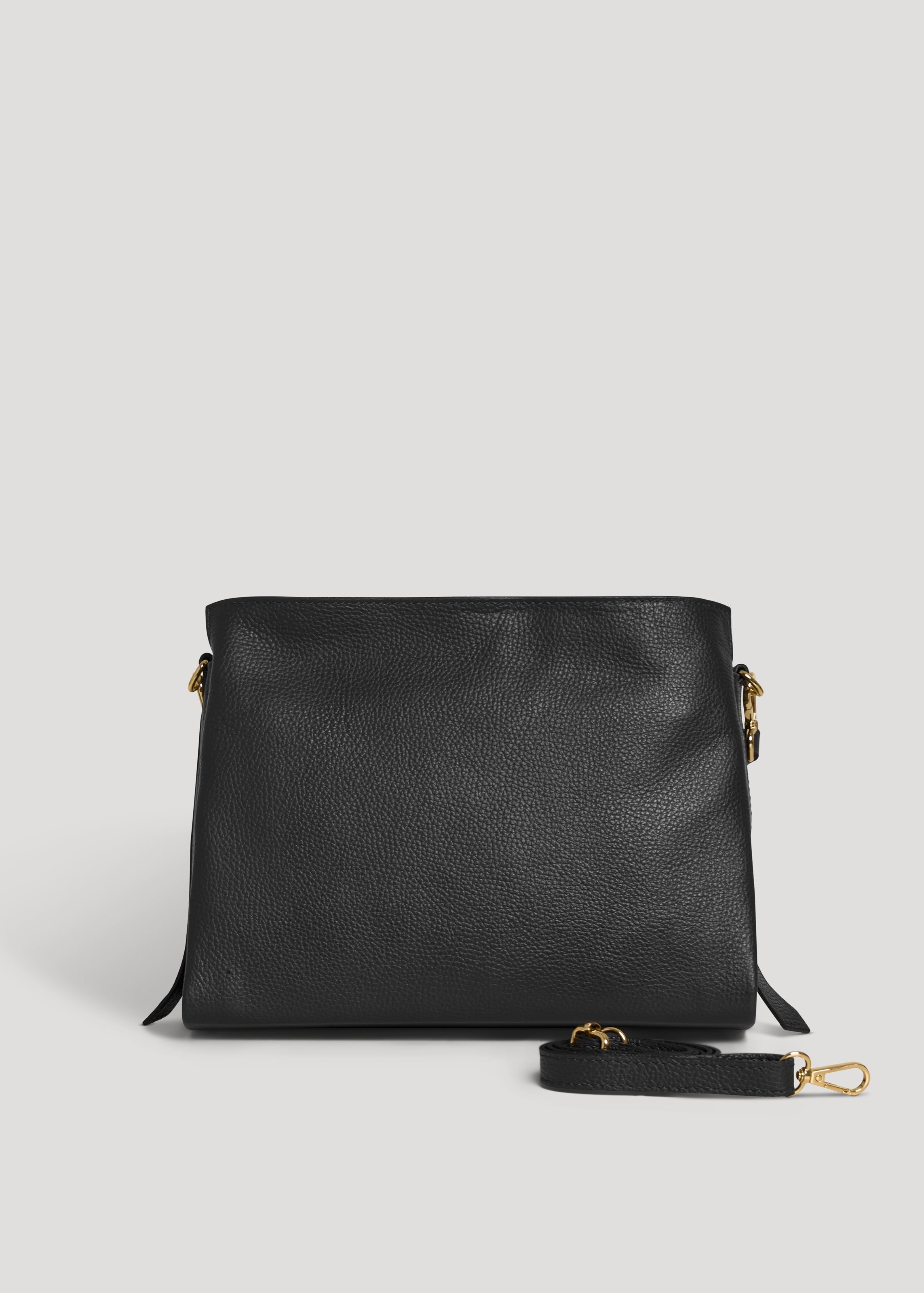 Braid-taske i Dollaro-kalveskind – sort