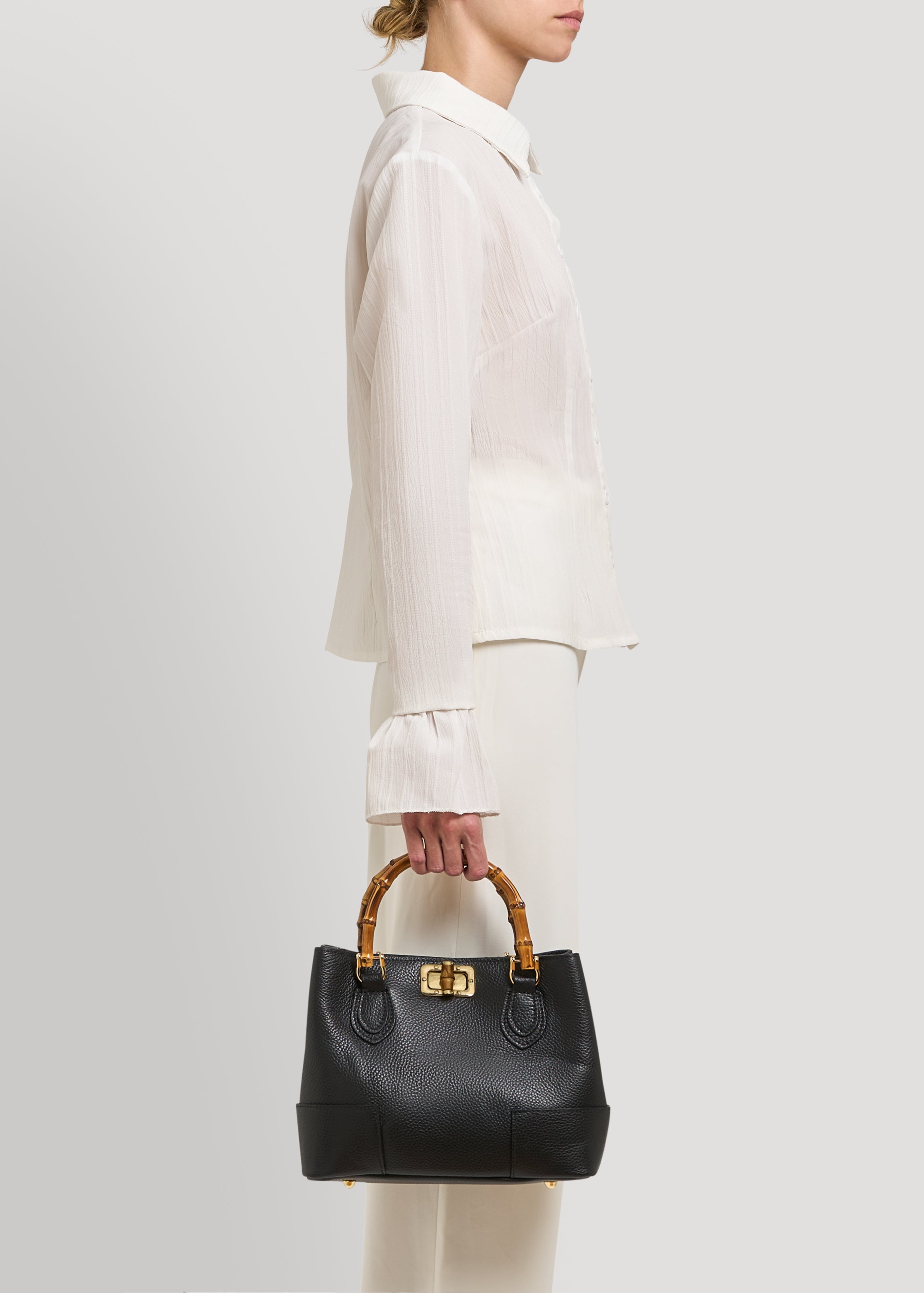 Bamboo Babe Media-taske i Dollaro-kalveskind – sort