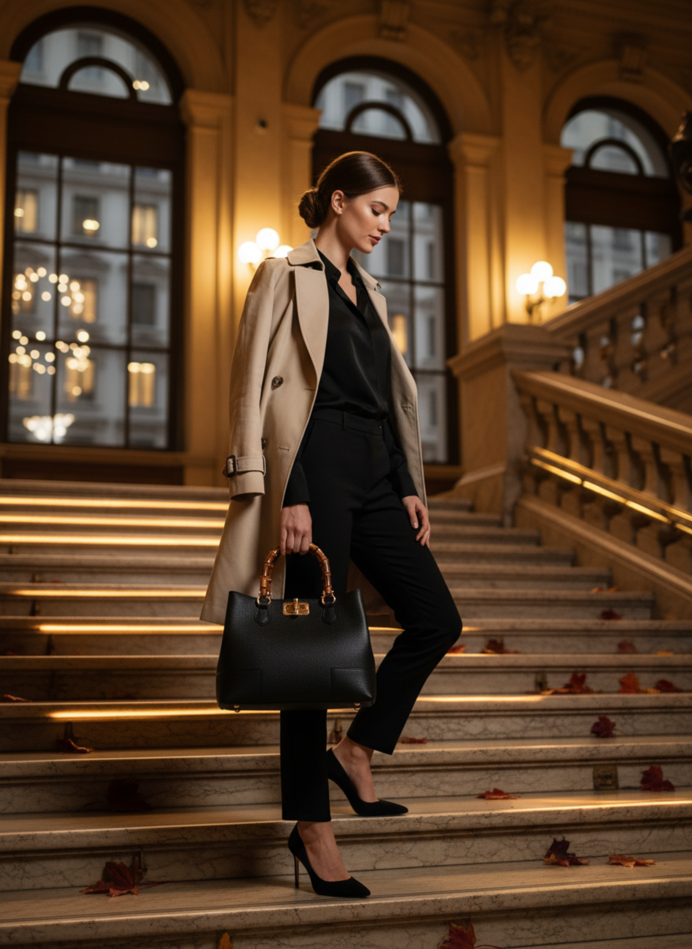 Bamboo Babe-taske i Dollaro-kalveskind – sort