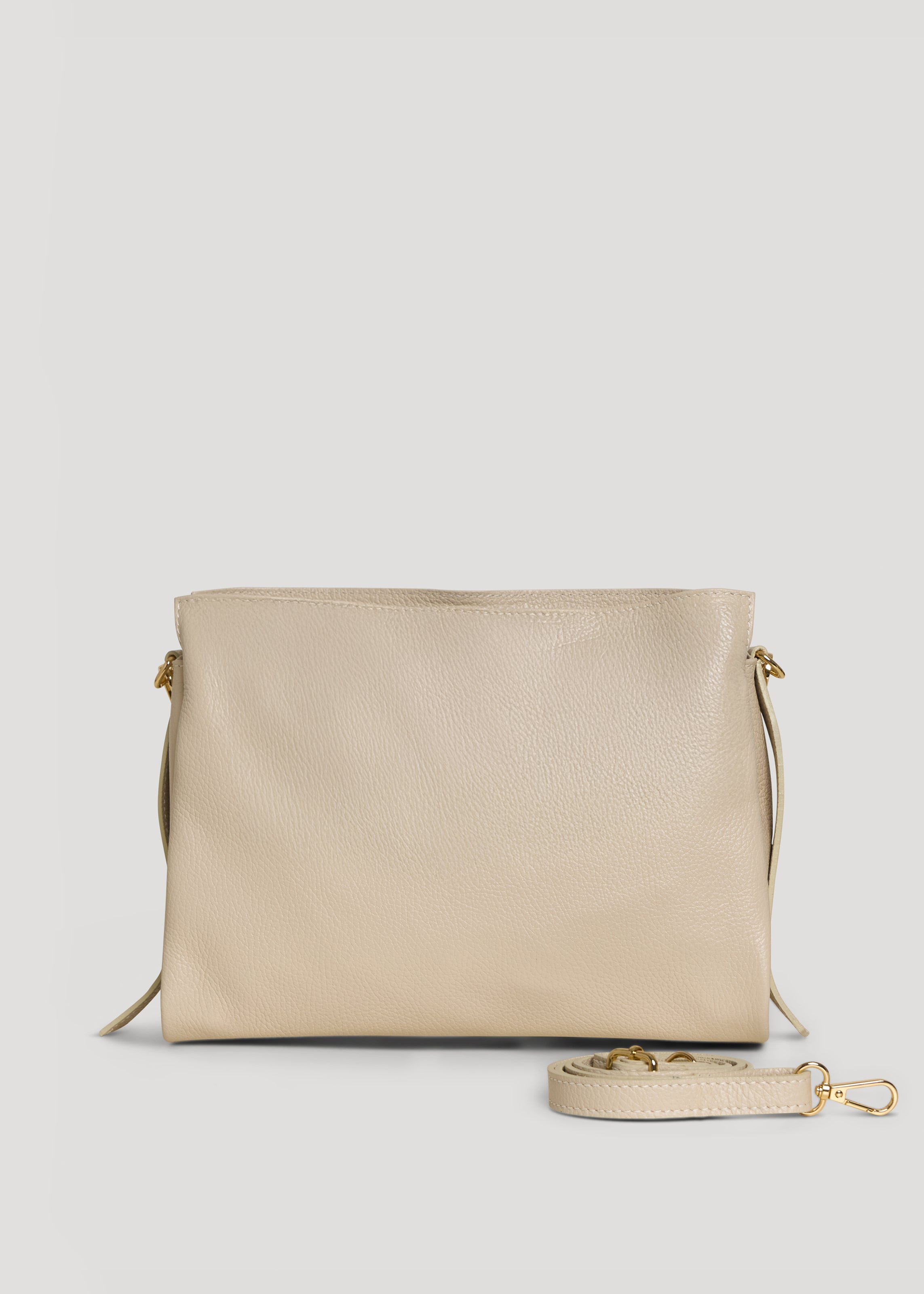 Braid-taske i Dollaro-kalveskind – beige