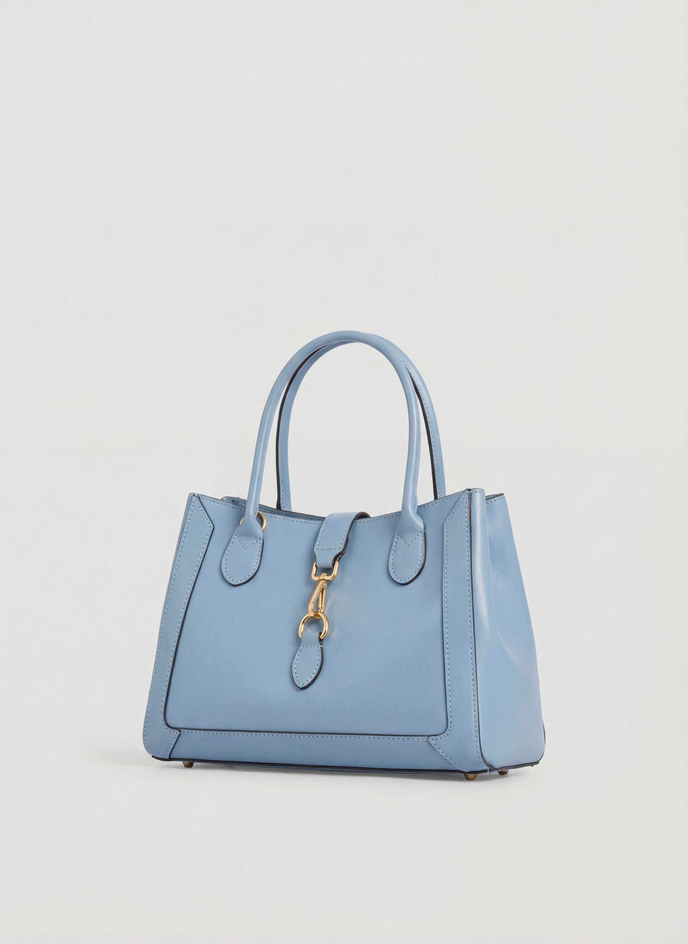 Chloe Media-taske i poleret læder – denim