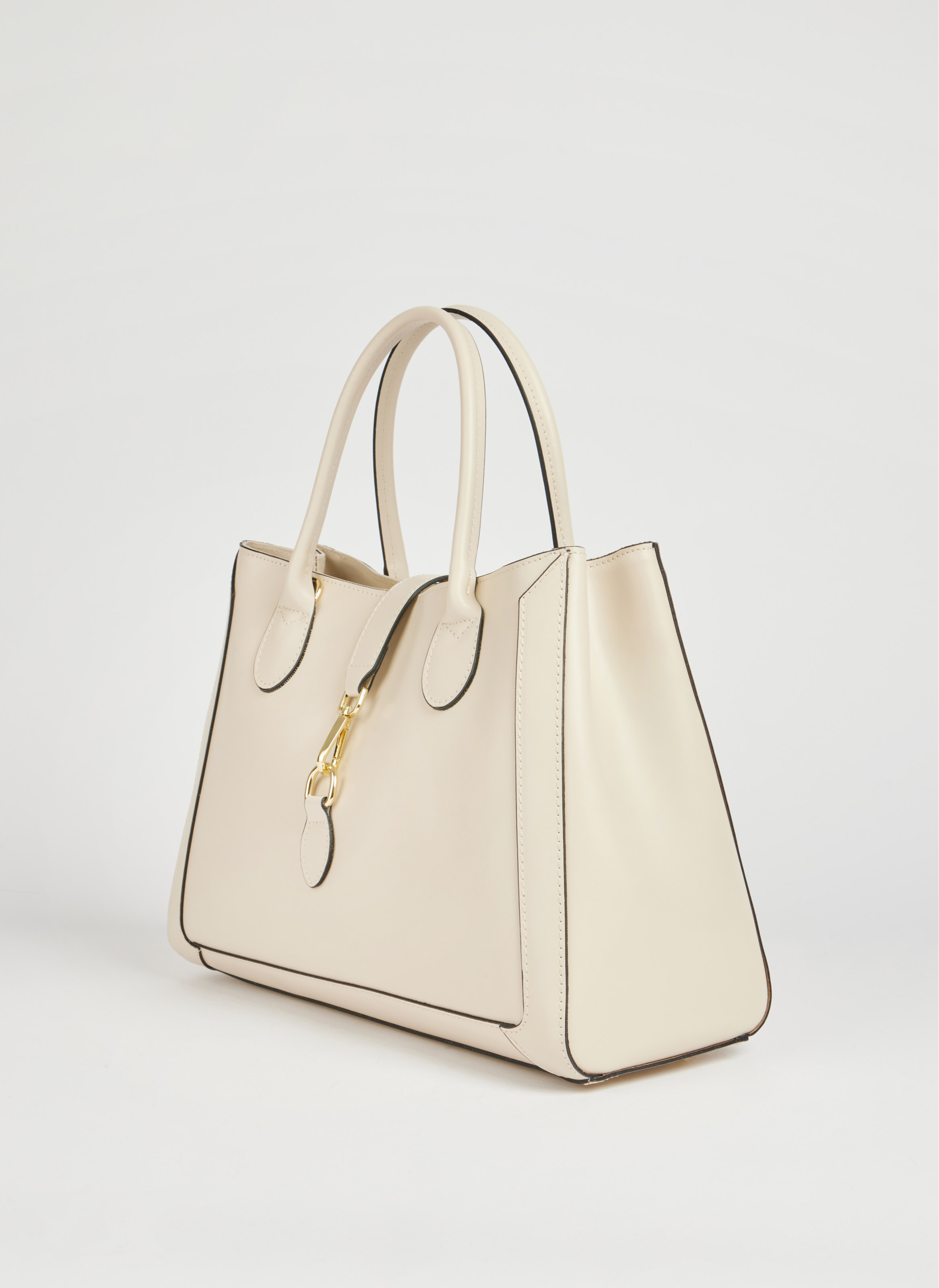 Chloe-taske i poleret læder – beige