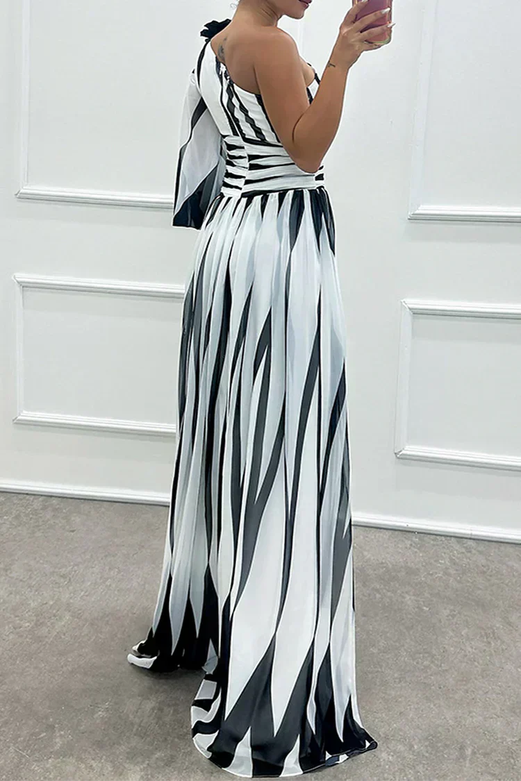 Fenna™ - Elegant lang one-shoulder kjole