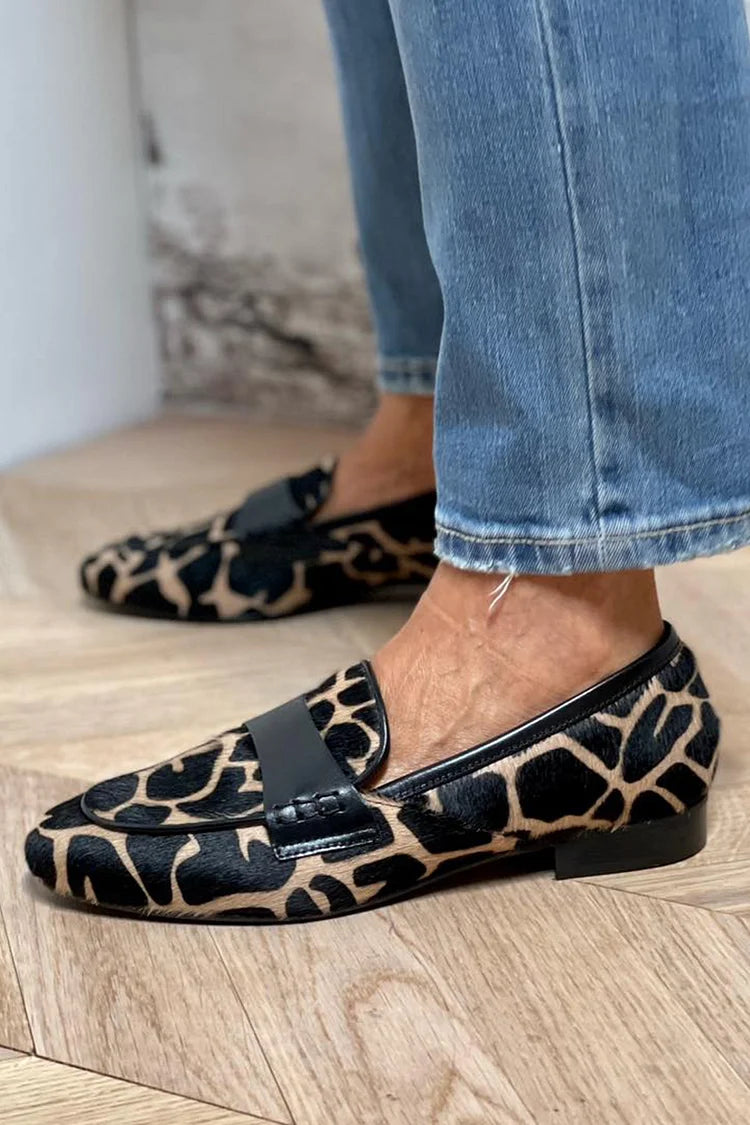 Nora | Loafers exclusivos med tacón bajo