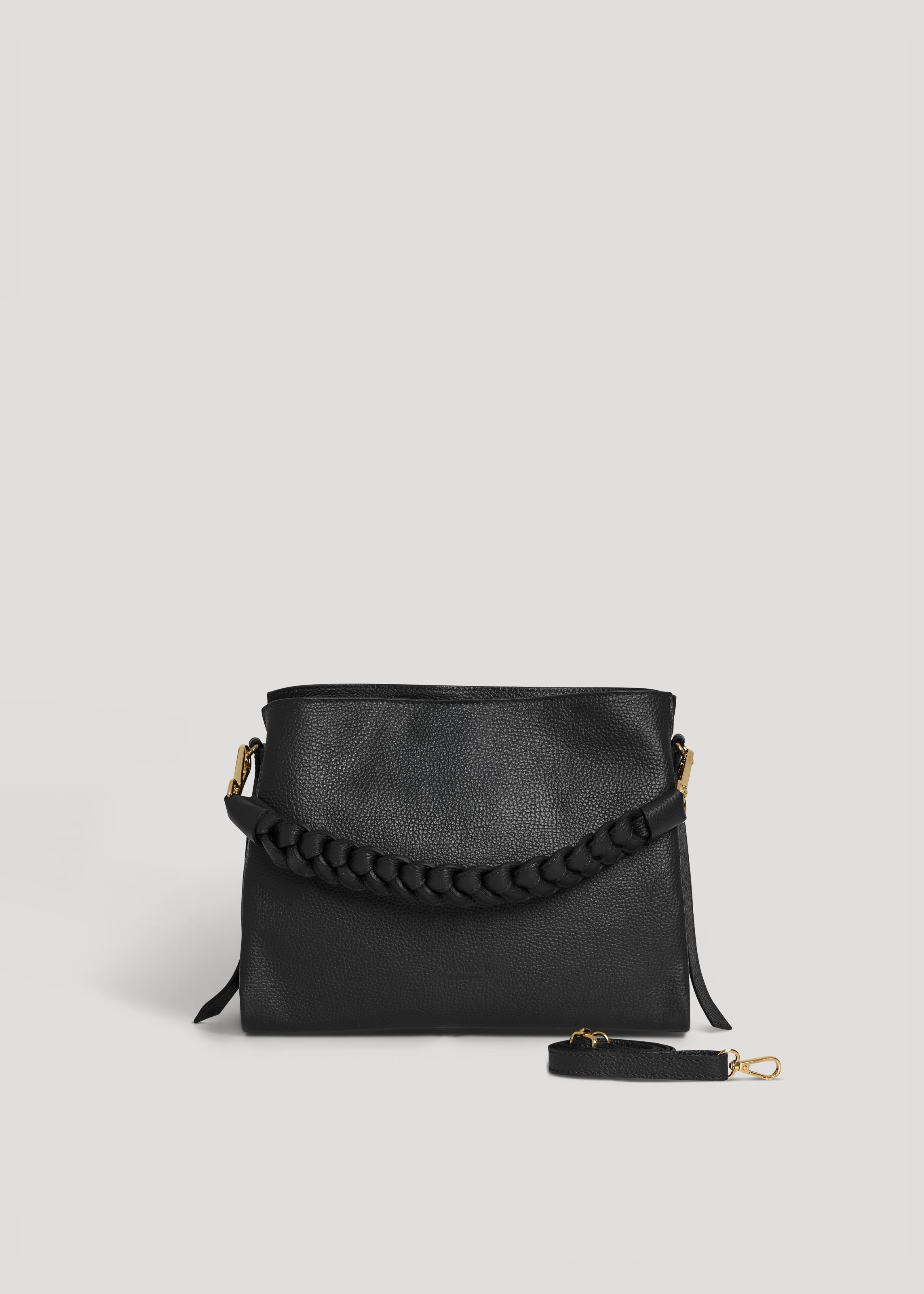 Braid Media-taske i Dollaro-kalveskind – sort