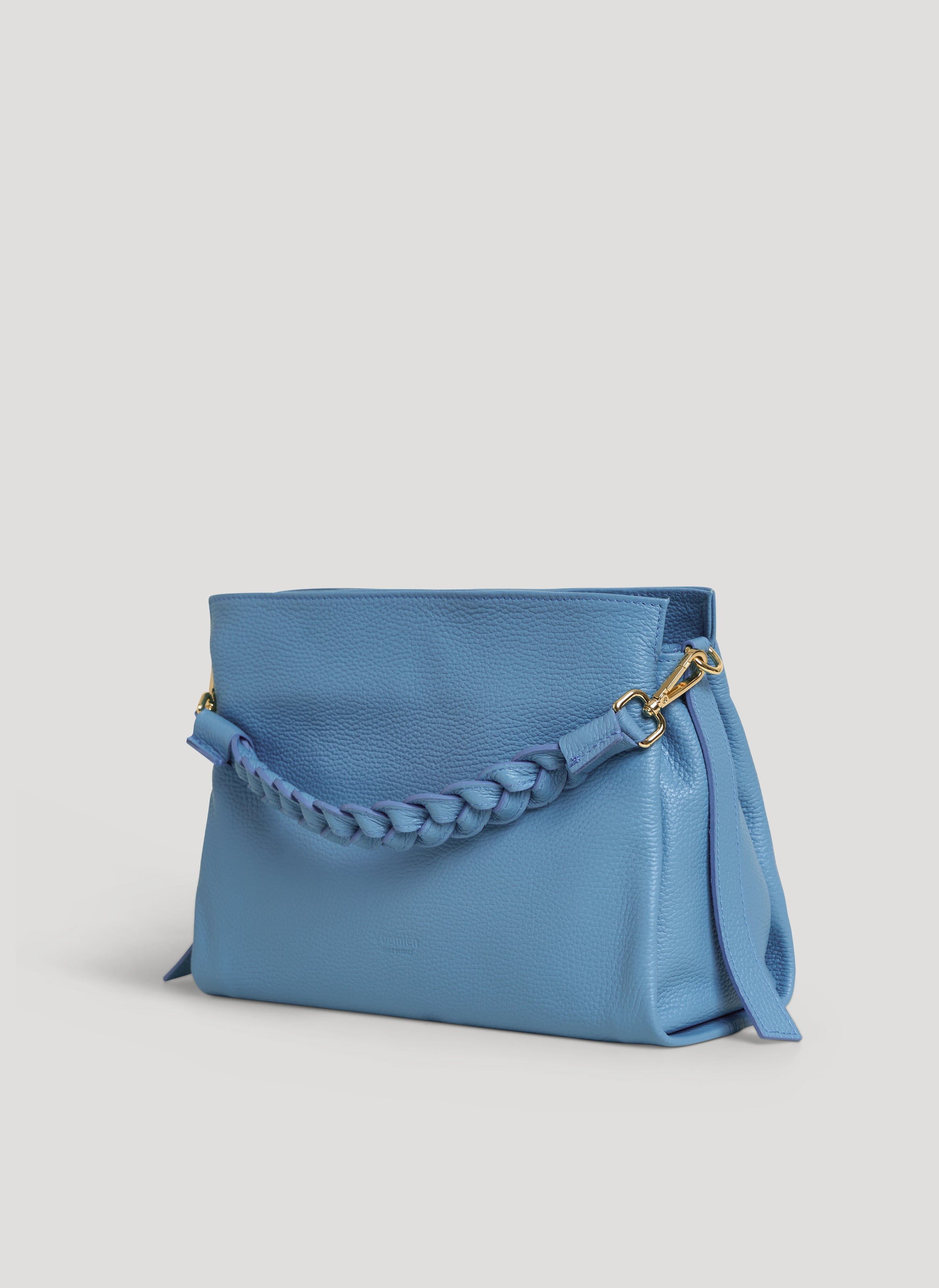 Braid-taske i Dollaro-kalveskind – denim