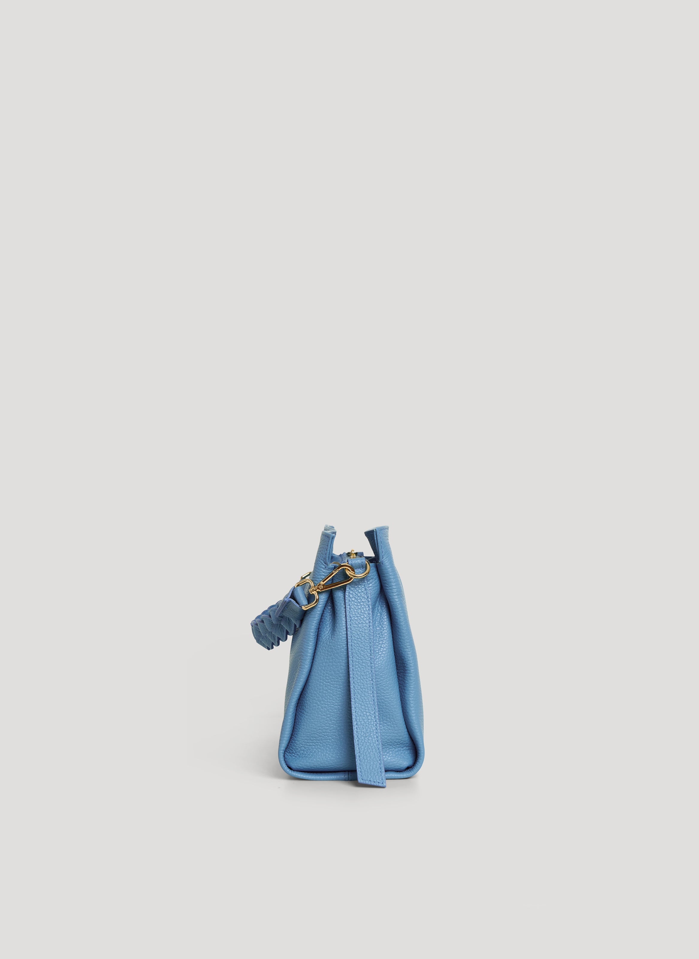 Braid Media-taske i Dollaro-kalveskind – denim