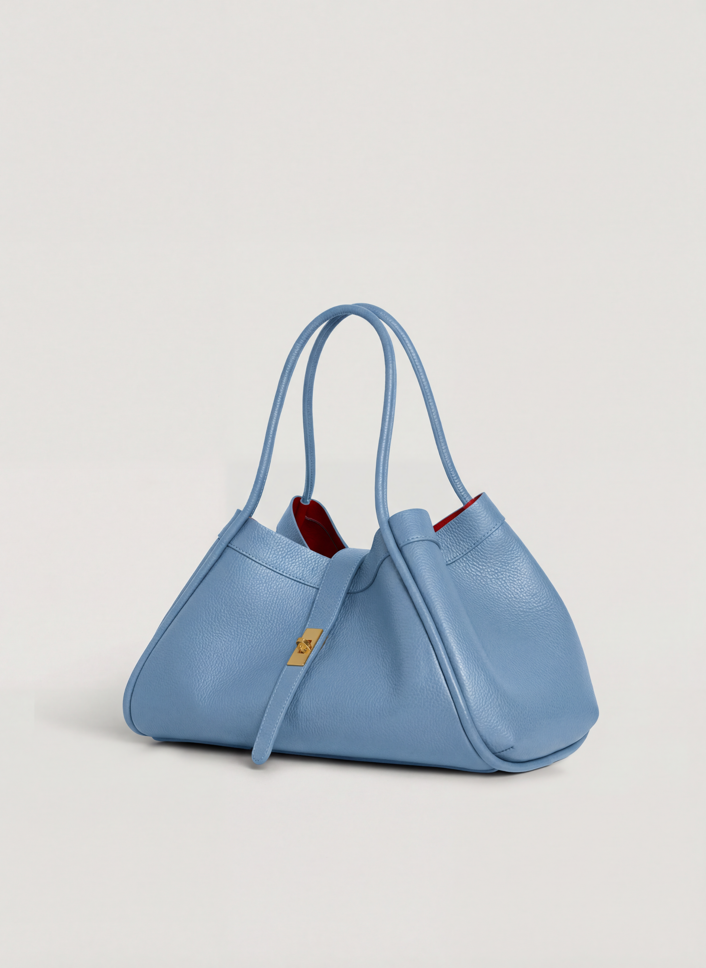 Mayfair-taske i Togo-kalveskind – denim