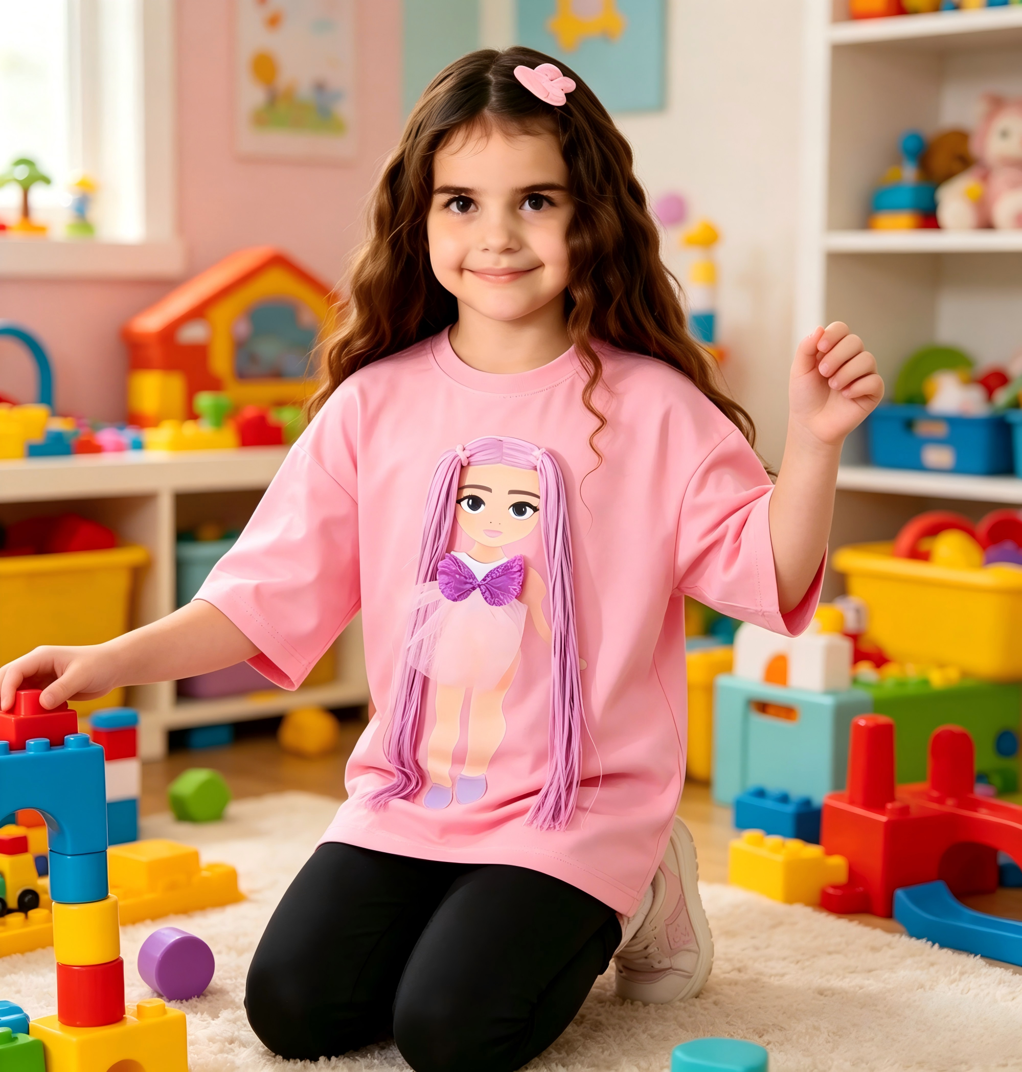 Ella magisk interaktiv dukke T-shirt til børn