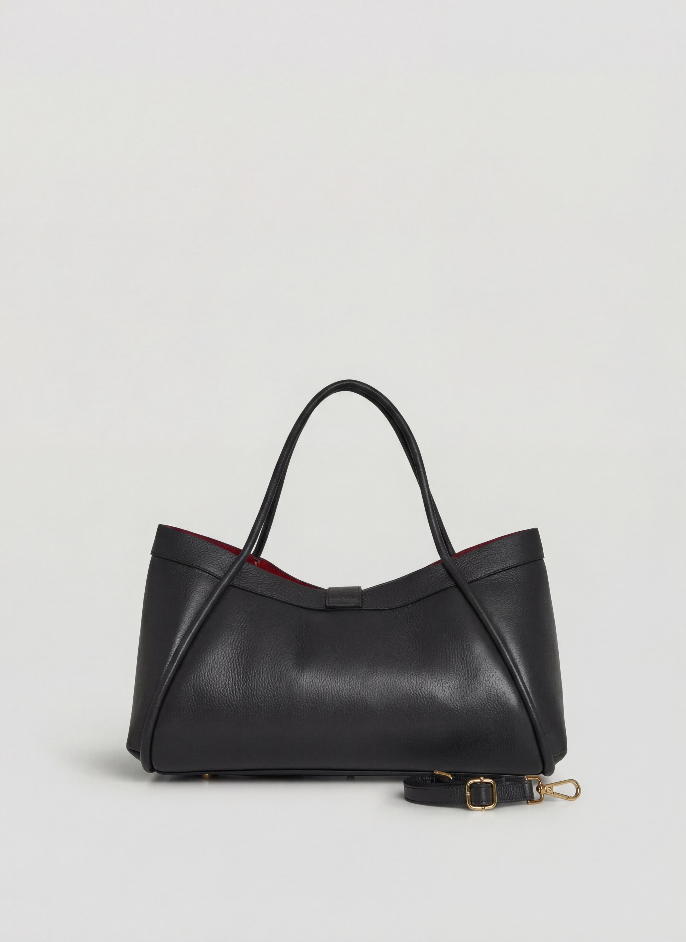 Mayfair Media-taske i Togo-kalveskind – sort