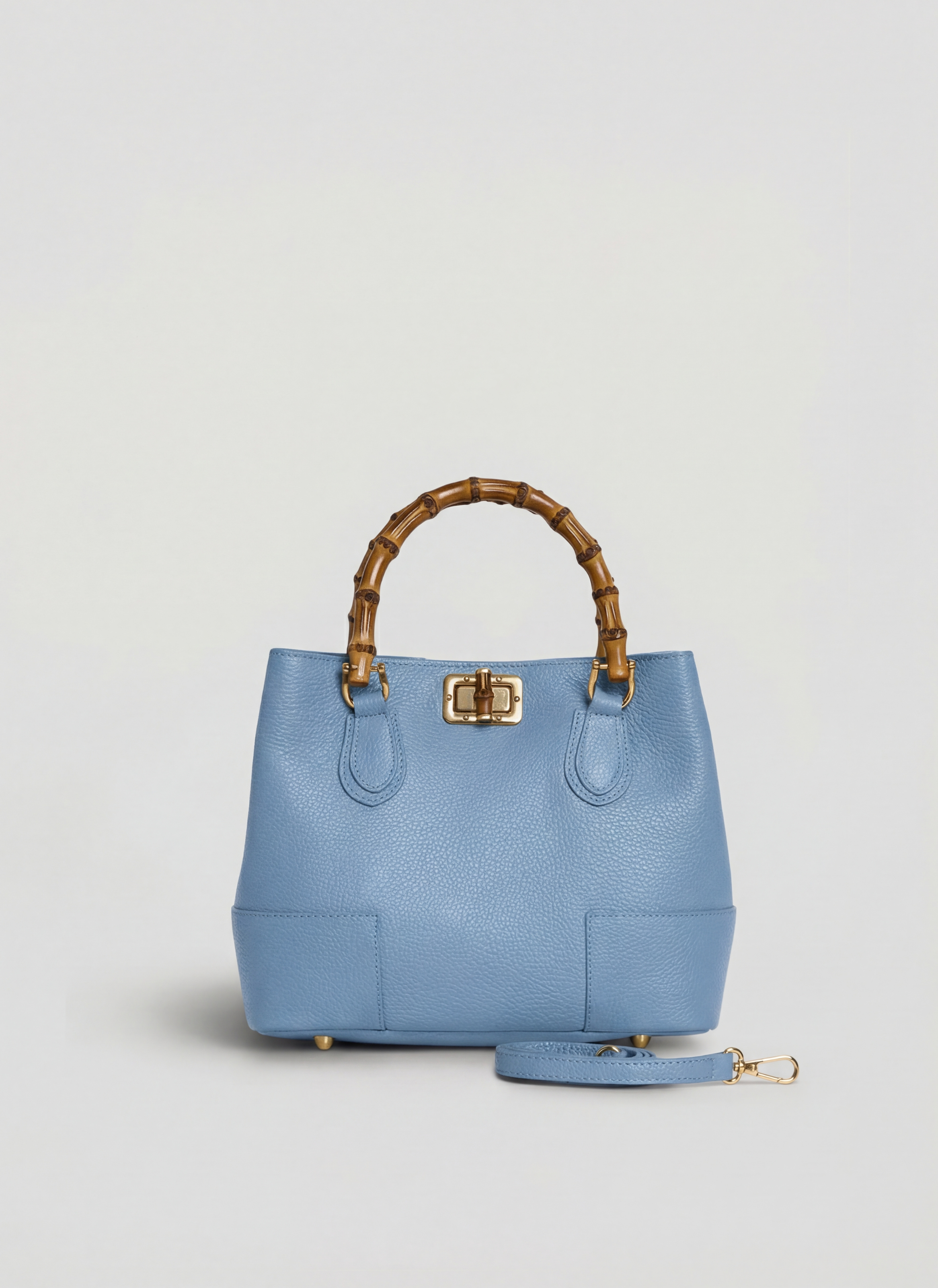 Bamboo Babe Media-taske i Dollaro-kalveskind – denim