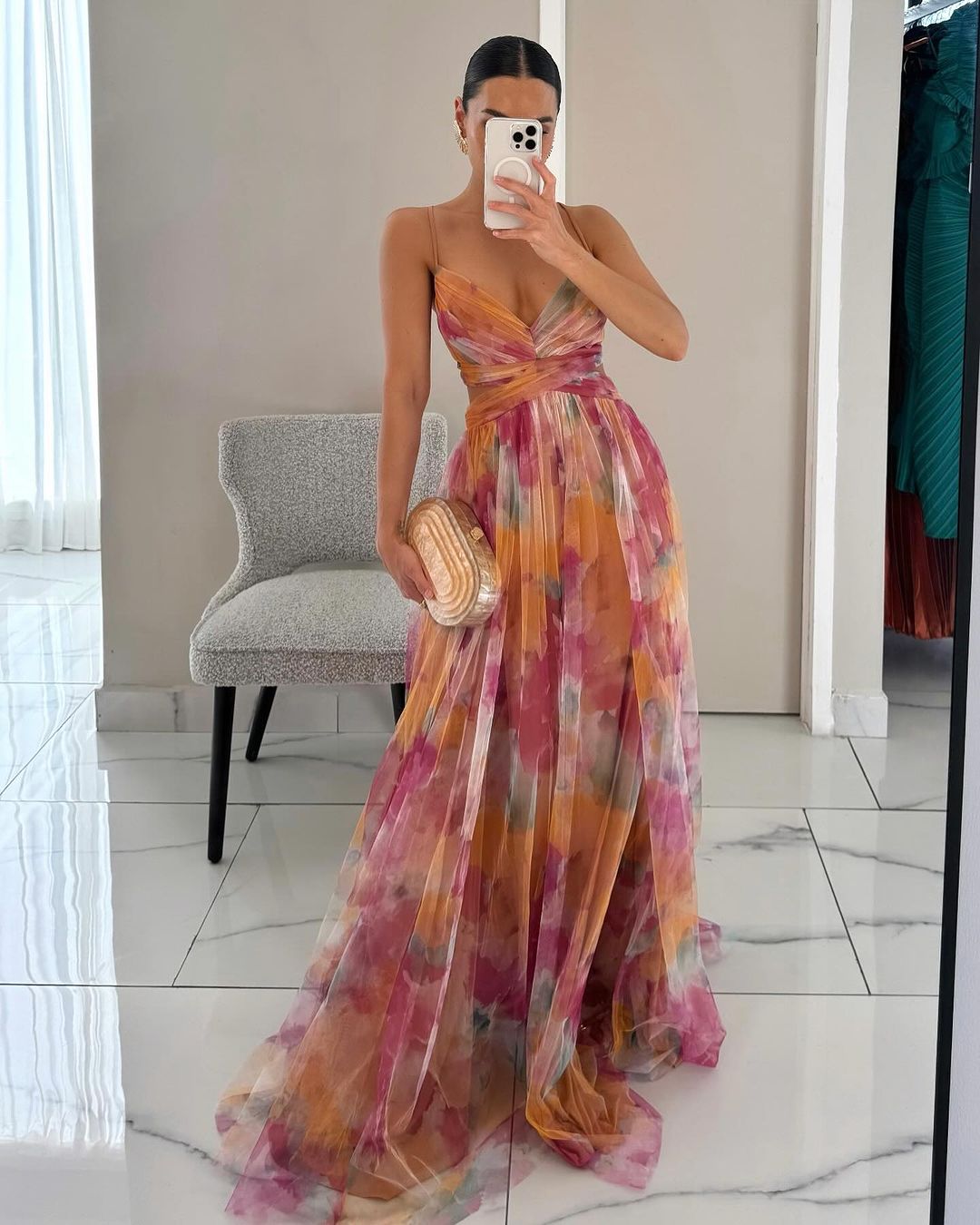 Giselle | Fortryllende maxikjole med blomsterprint