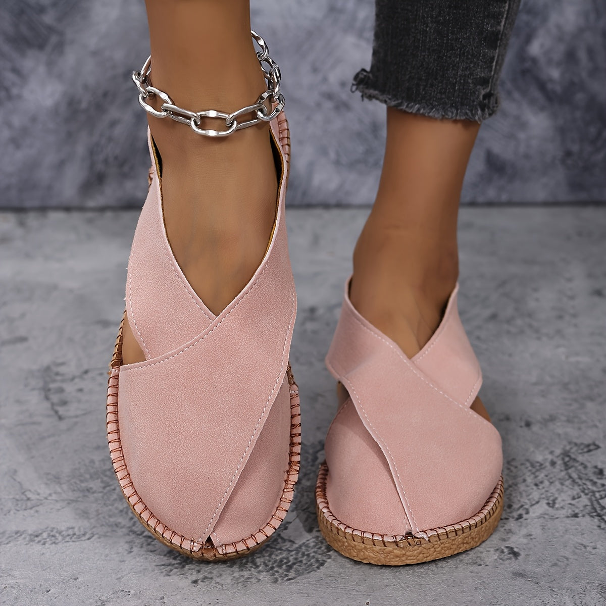 Komfortable damesandaler med lukket tå – lette slip-on sommersko