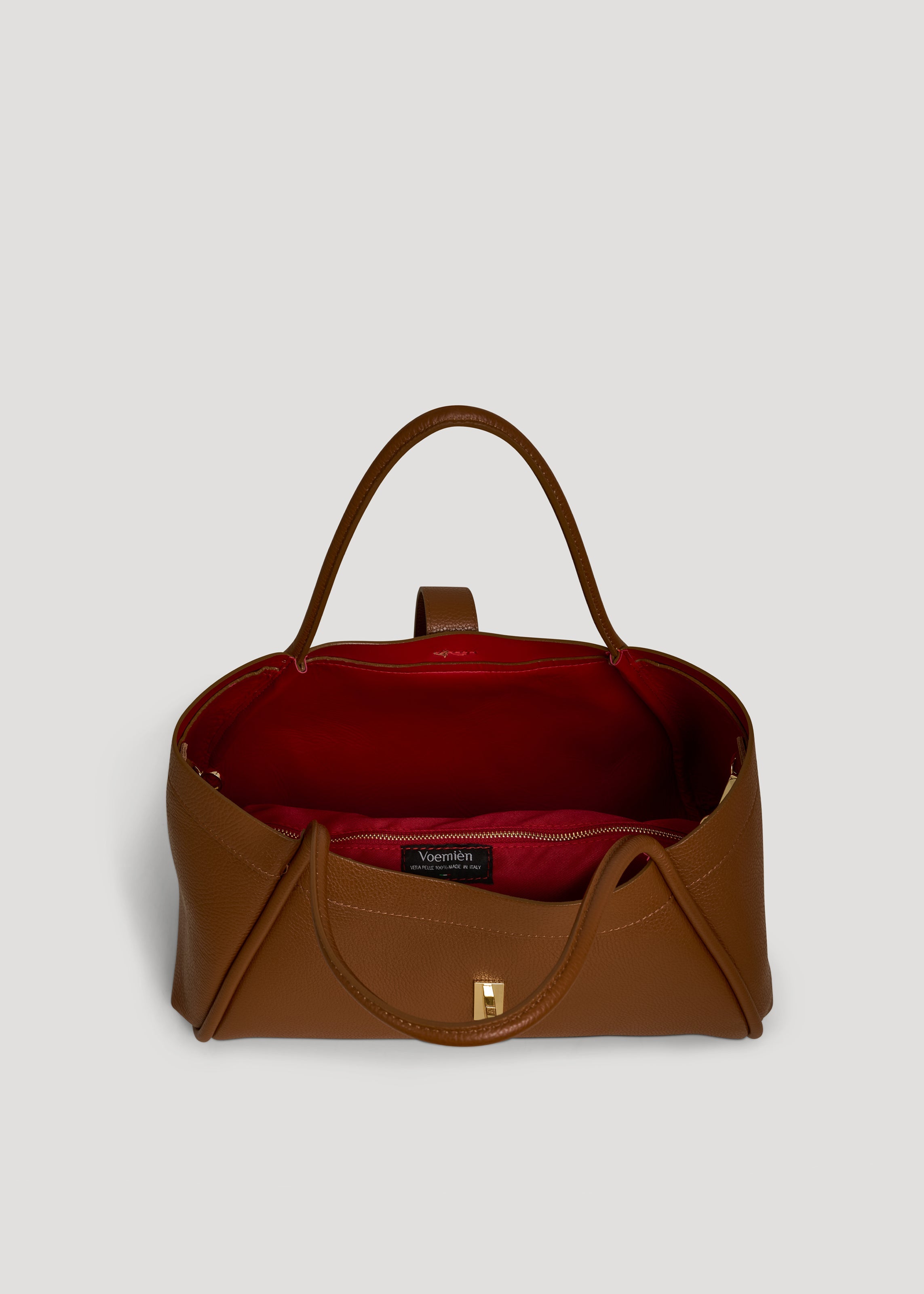 Mayfair-taske i Togo-kalveskind – cognac