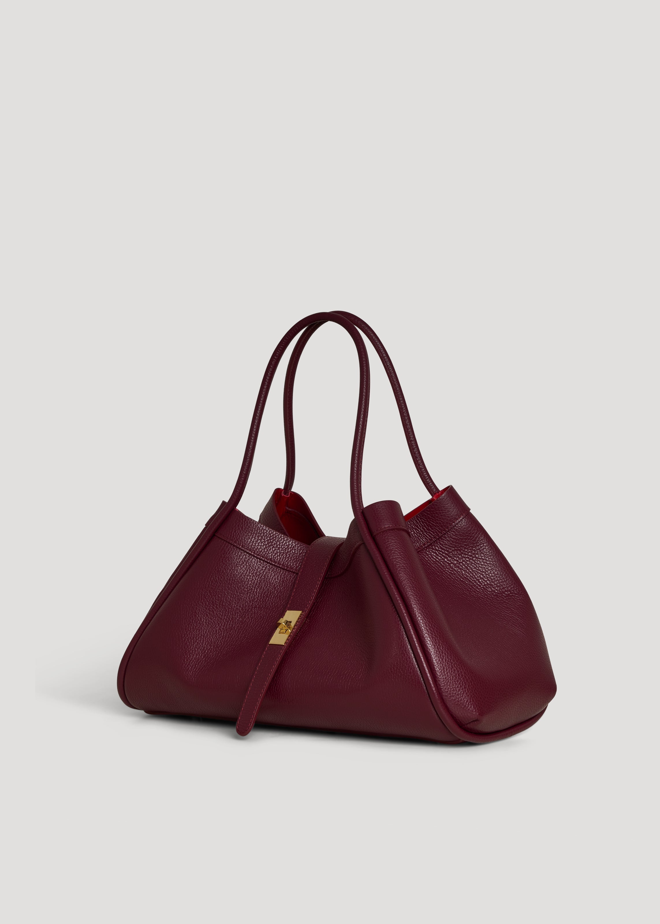 Mayfair-taske i Togo-kalveskind – bordeaux