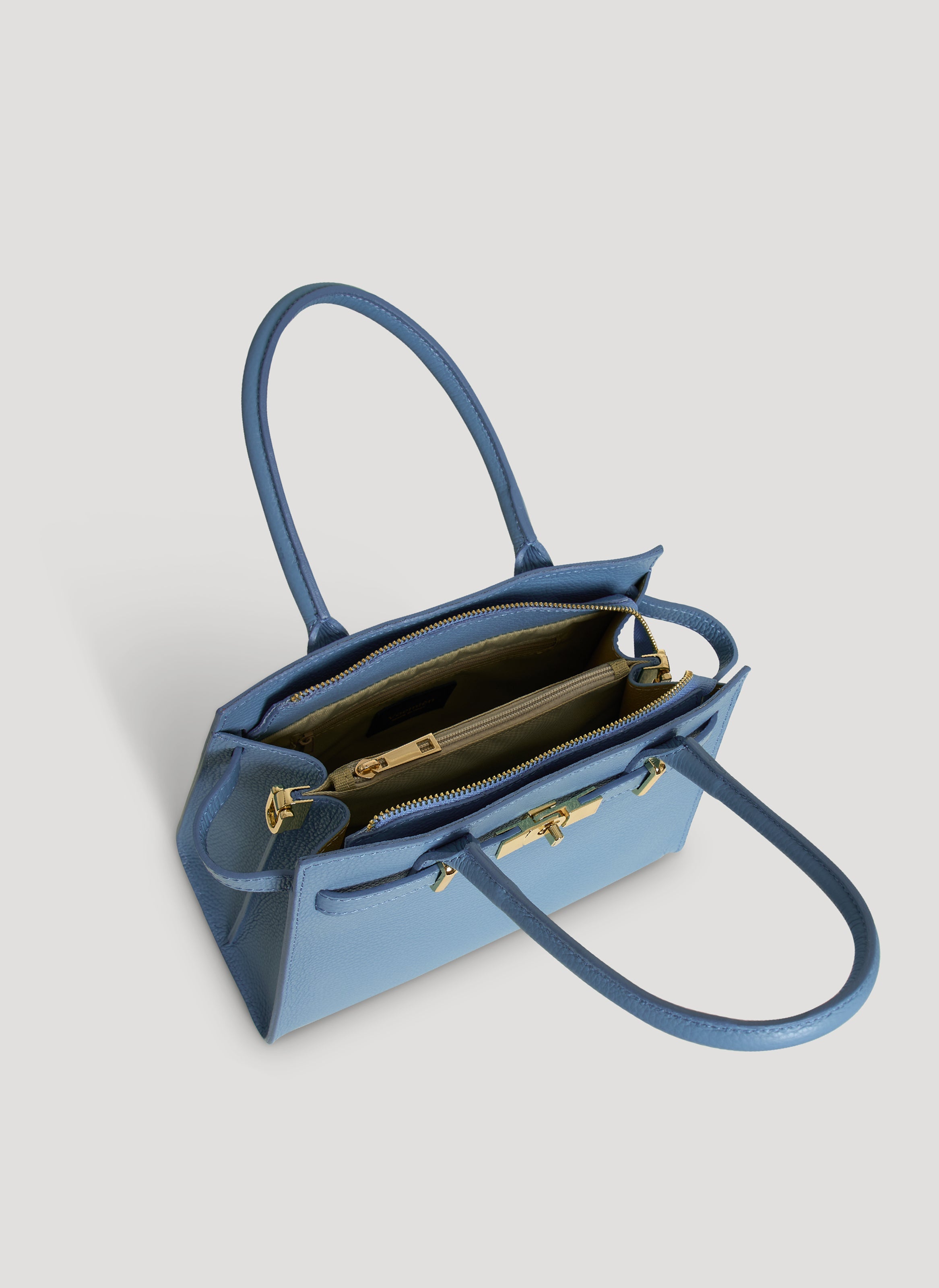 Grace-taske i Togo-kalveskind – denim