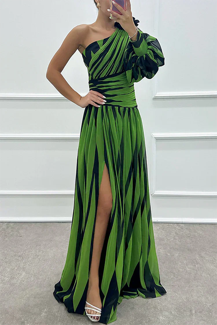 Fenna™ - Elegant lang one-shoulder kjole
