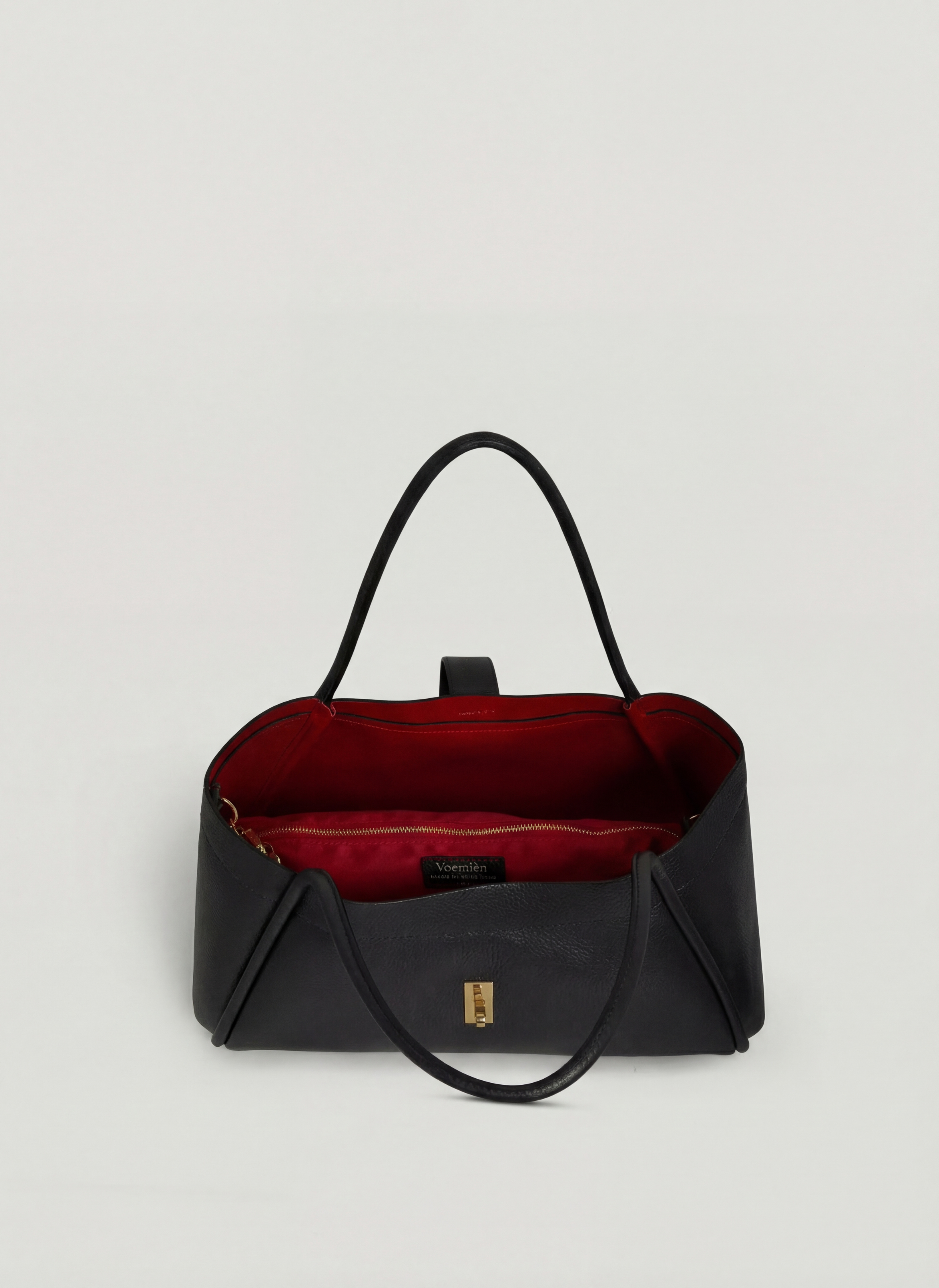 Mayfair Media-taske i Togo-kalveskind – sort