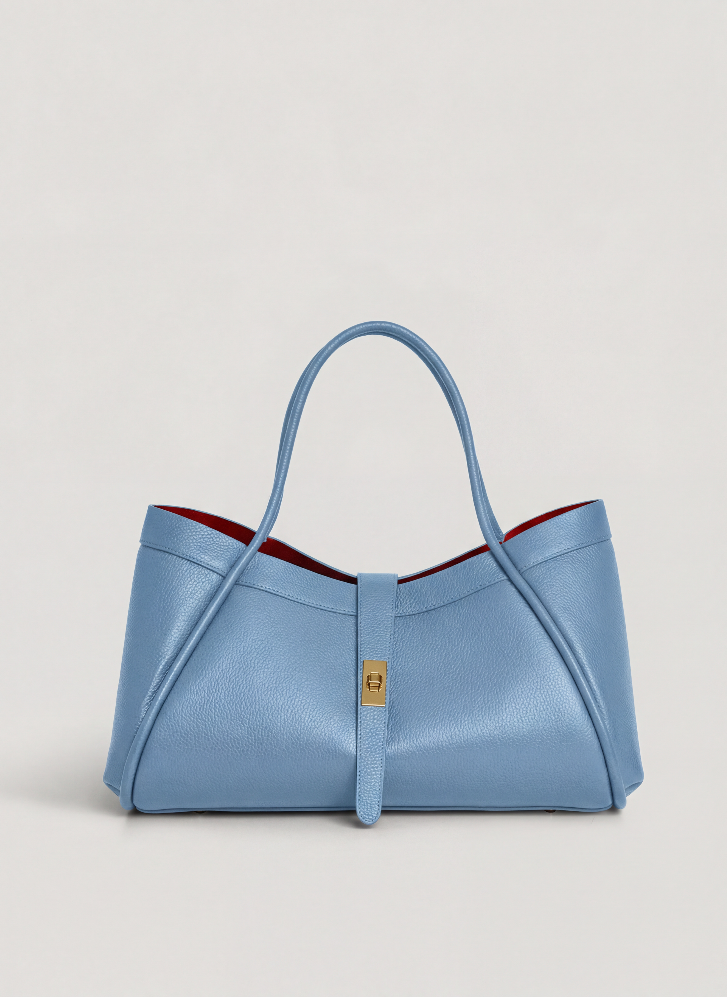 Mayfair-taske i Togo-kalveskind – denim