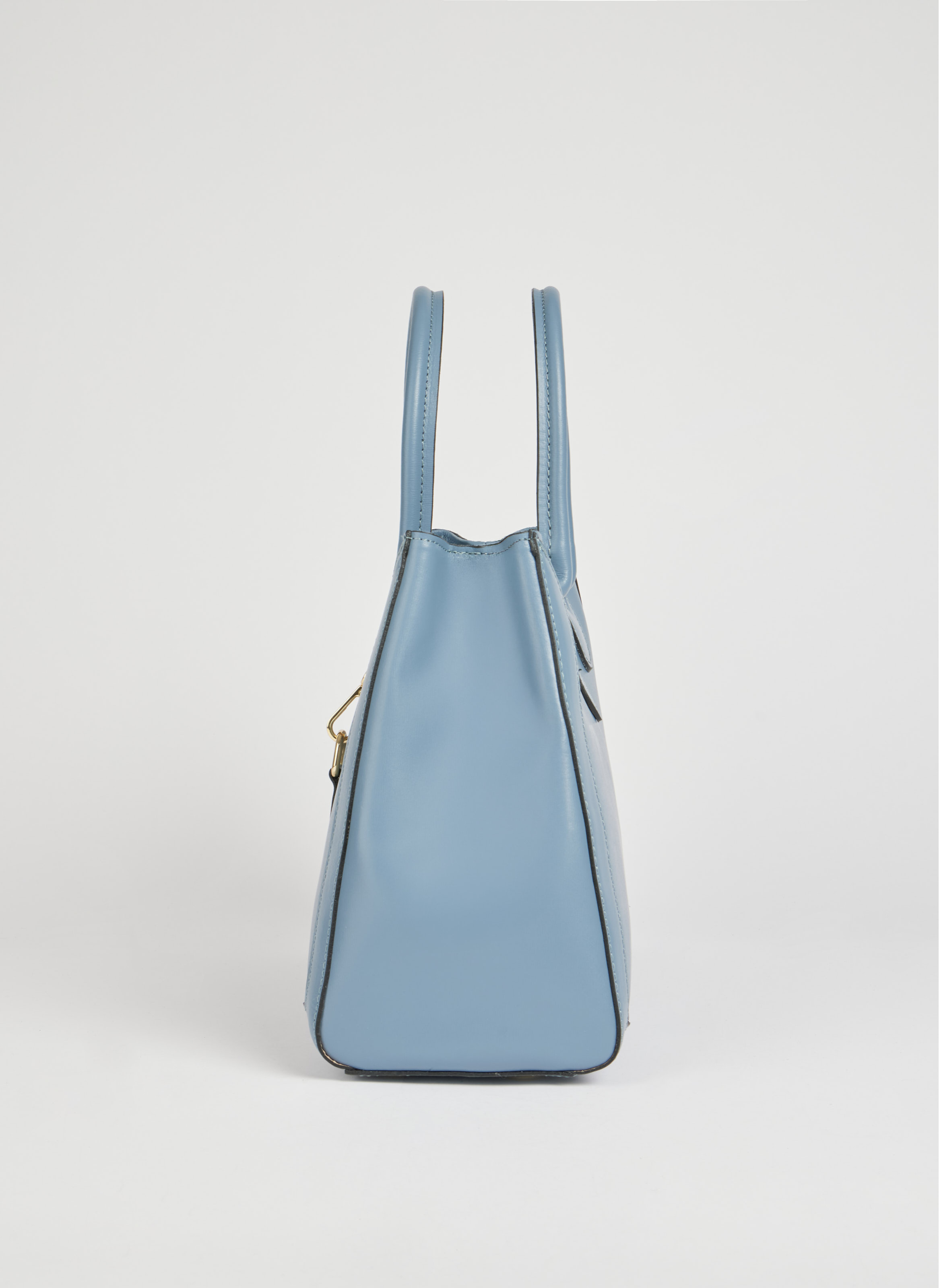 Chloe-taske i poleret læder – denim