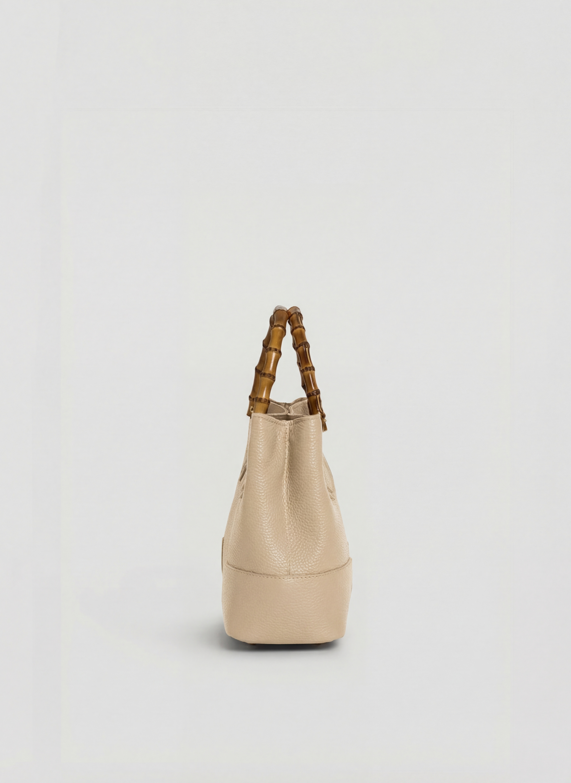 Bamboo Babe Media-taske i Dollaro-kalveskind – beige