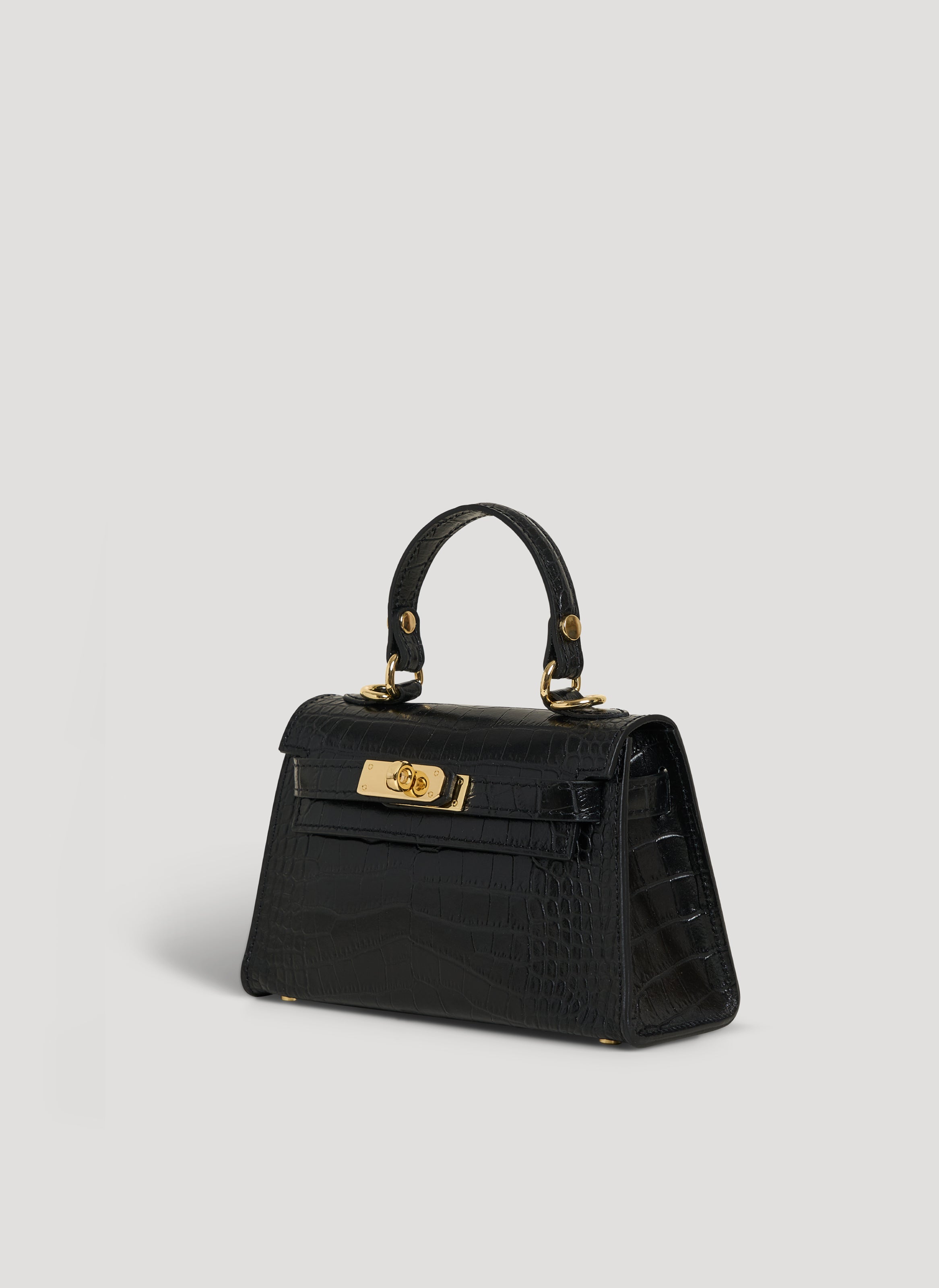 Victoria Limited Edition-taske i Coco-præget kalveskind – sort